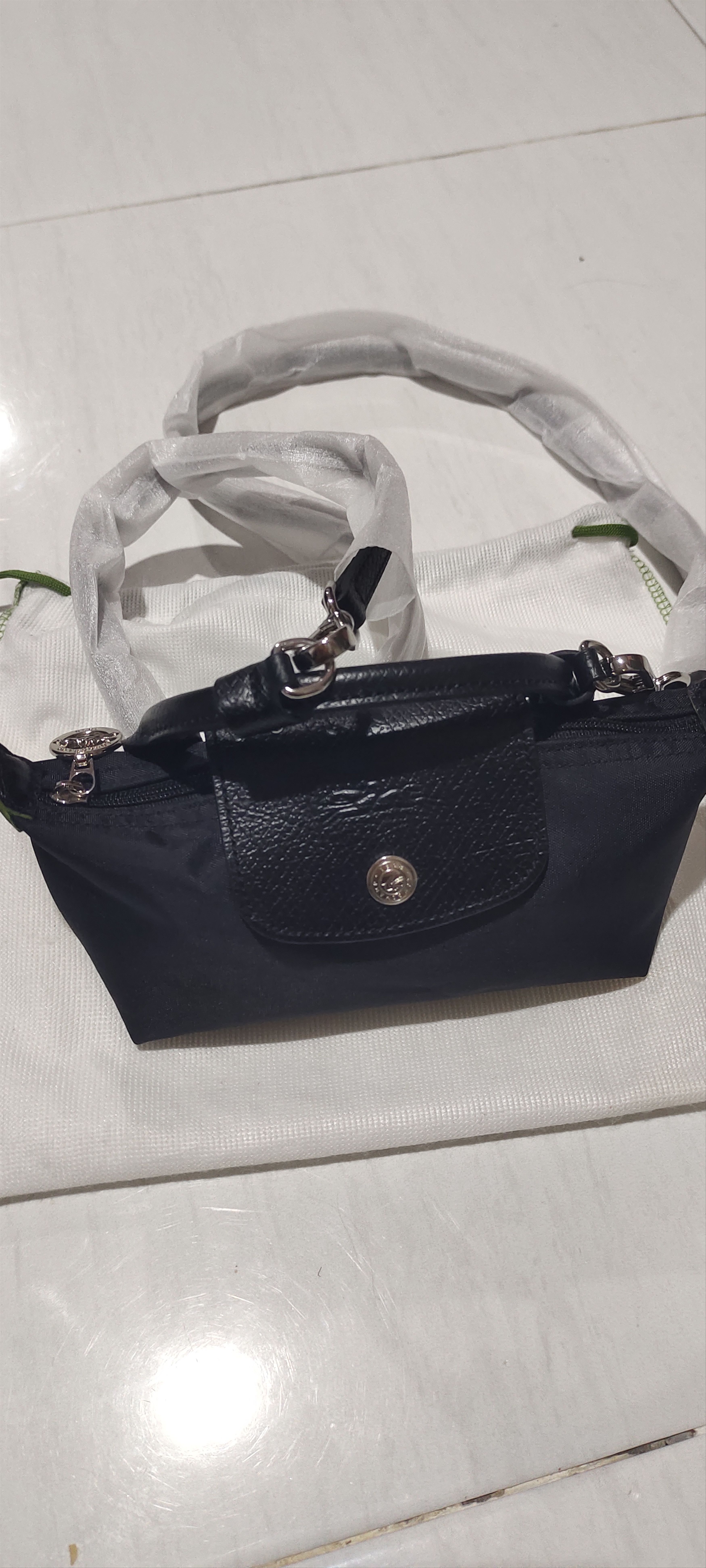 Longchamp × Vintage Longcham Le Pliage Black (xs) Size ONE SIZE - 9 Thumbnail