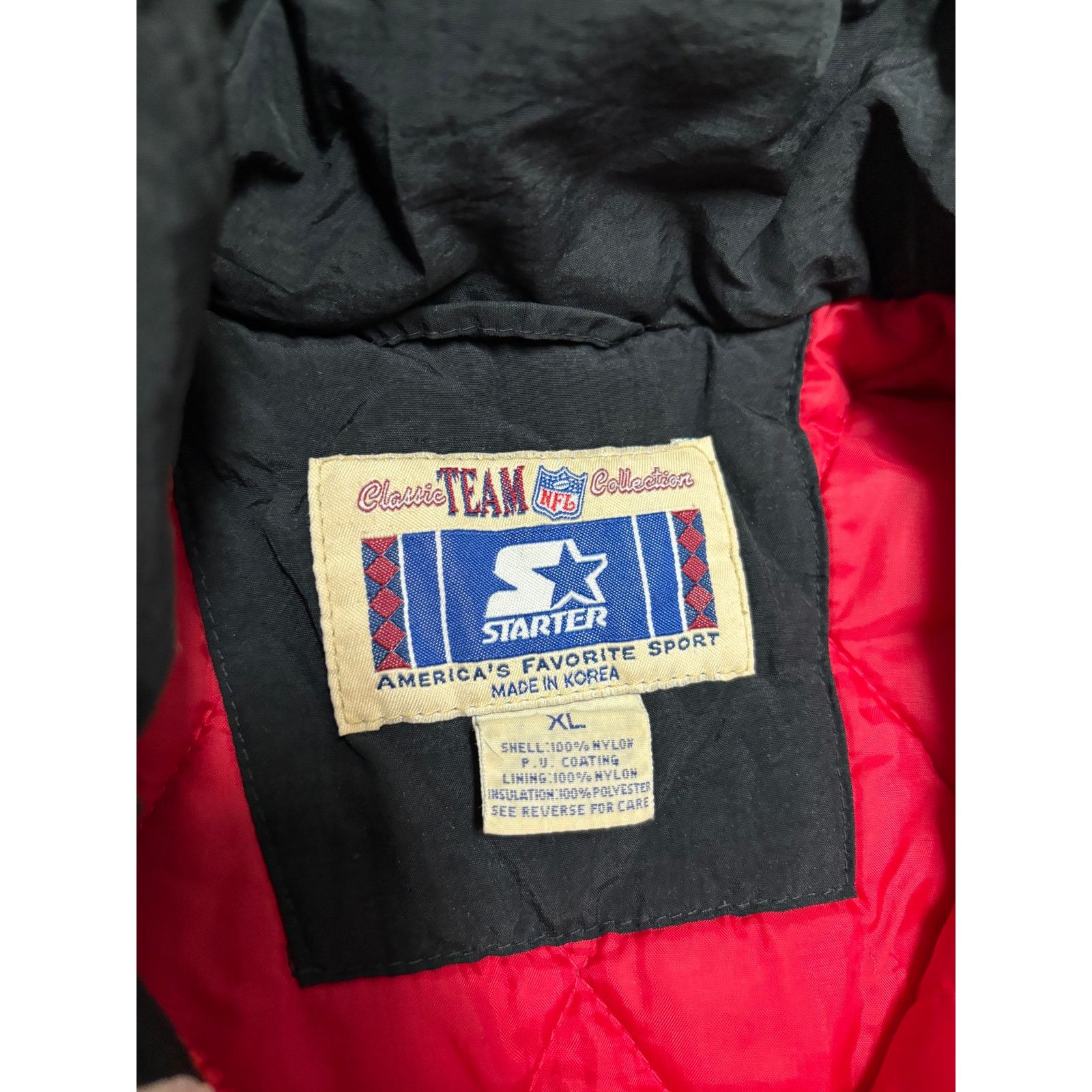 NFL × Starter × Vintage Vintage Kansas City Chiefs Spellout Starter Jacket Sz XL 90s Size US XL / EU 56 / 4 - 5 Thumbnail