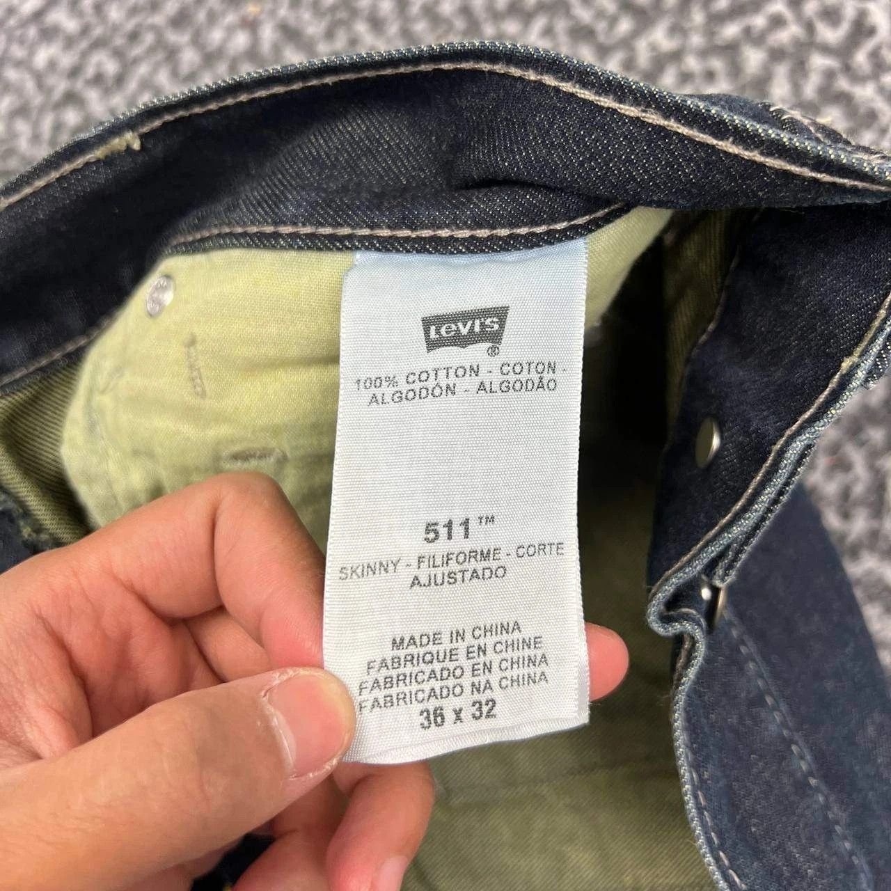 Levi's Levi's 511 Jeans Men 36x32 Skinny Denim Pants Outdoor Cotton Size US 36 / EU 52 - 8 Thumbnail