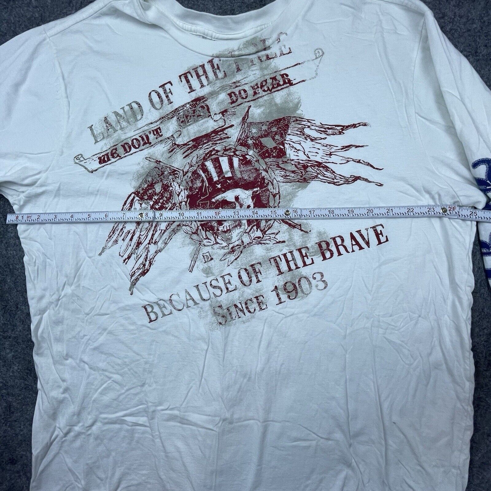 Harley Davidson HarleyDavidson Shirt 2XL Skull Flag Free Brave Don't Do Fear Size US XXL / EU 58 / 5 - 6 Thumbnail