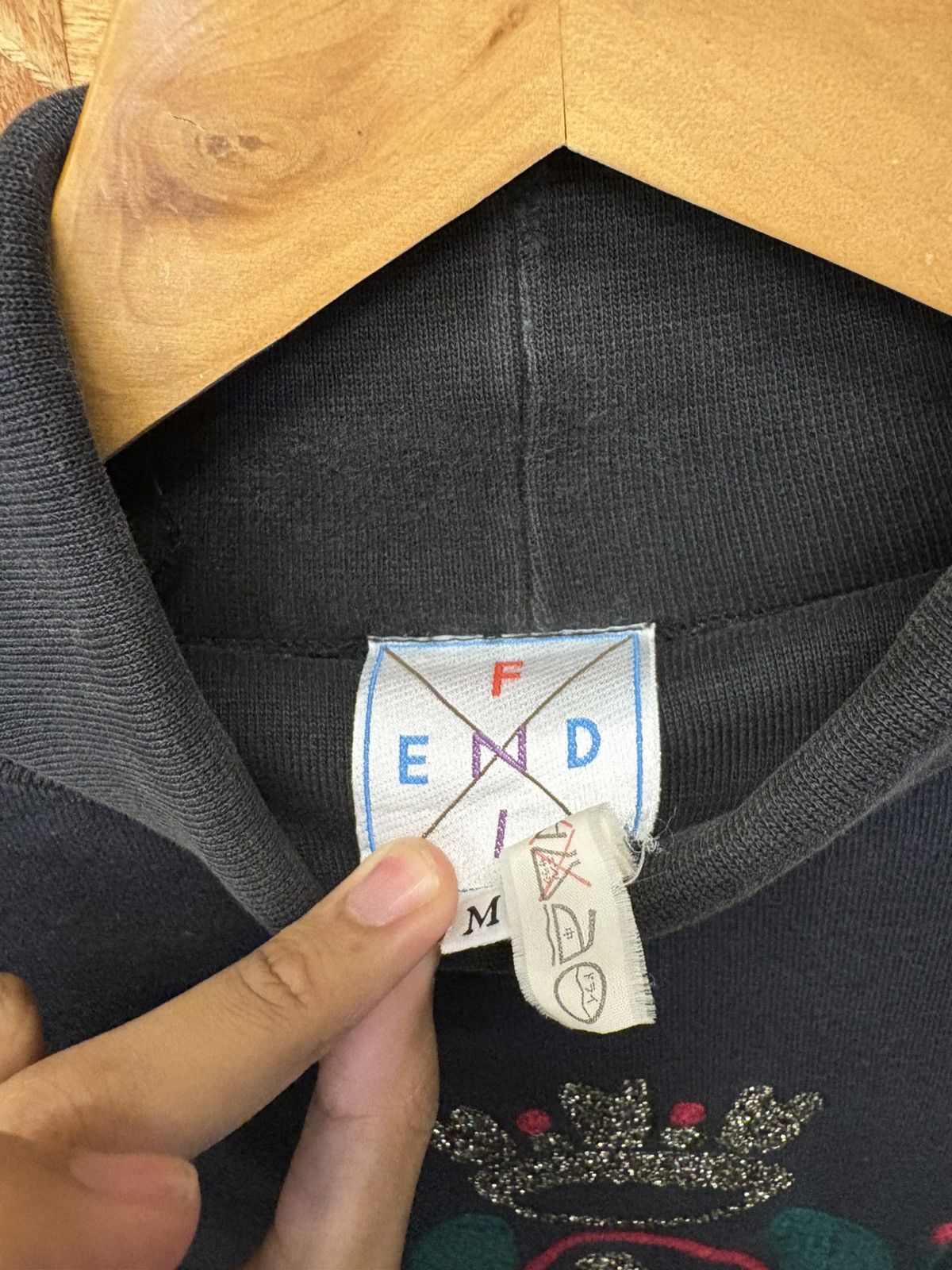 Fendi Vintage Fendi Turtle Neck Sweatshirt 🔥 Size US M / EU 48-50 / 2 - 3 Thumbnail