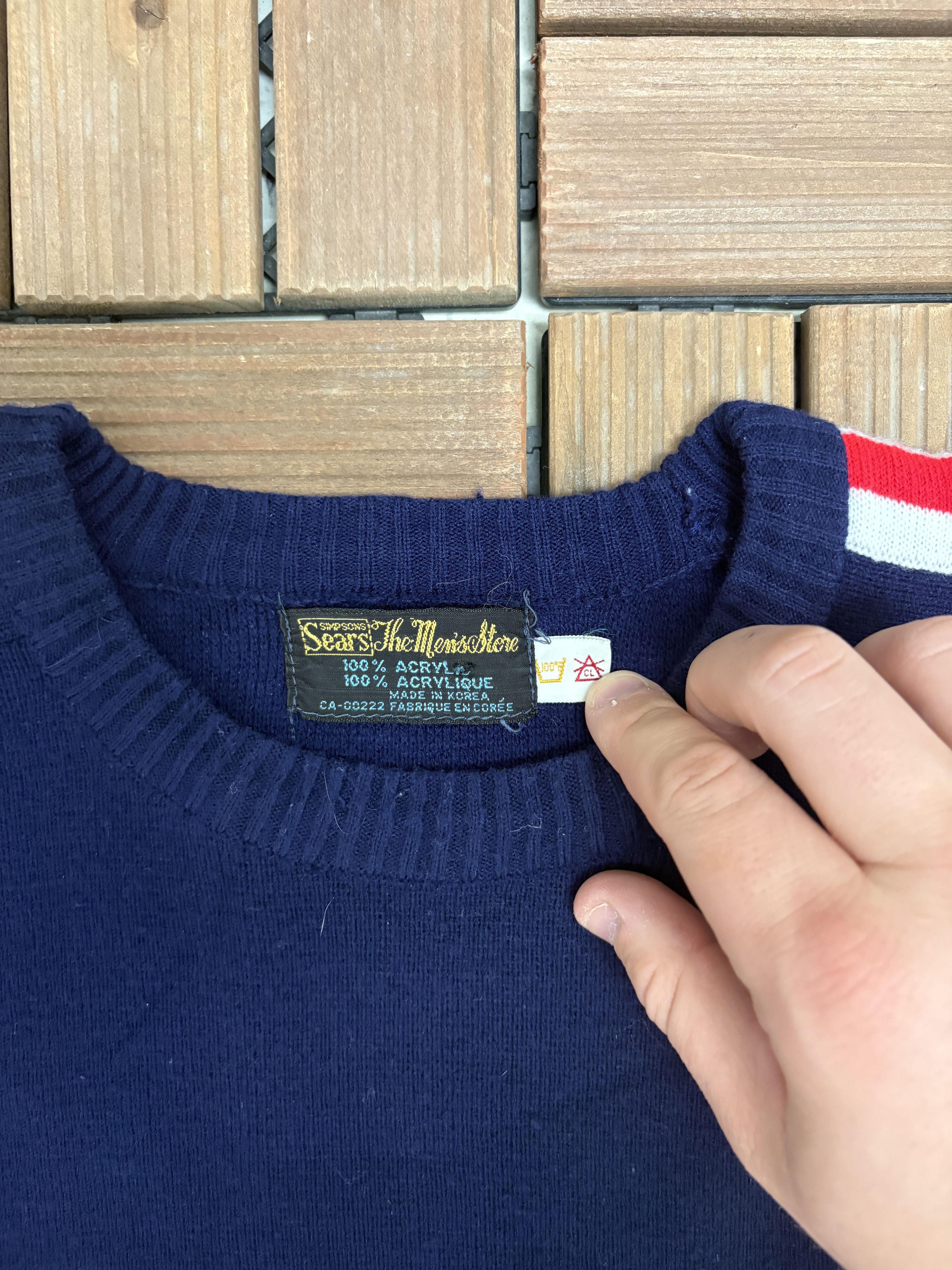 Sears Simpsons Sears The Men's Store Vintage Knit Sweater Size US L / EU 52-54 / 3 - 5 Thumbnail