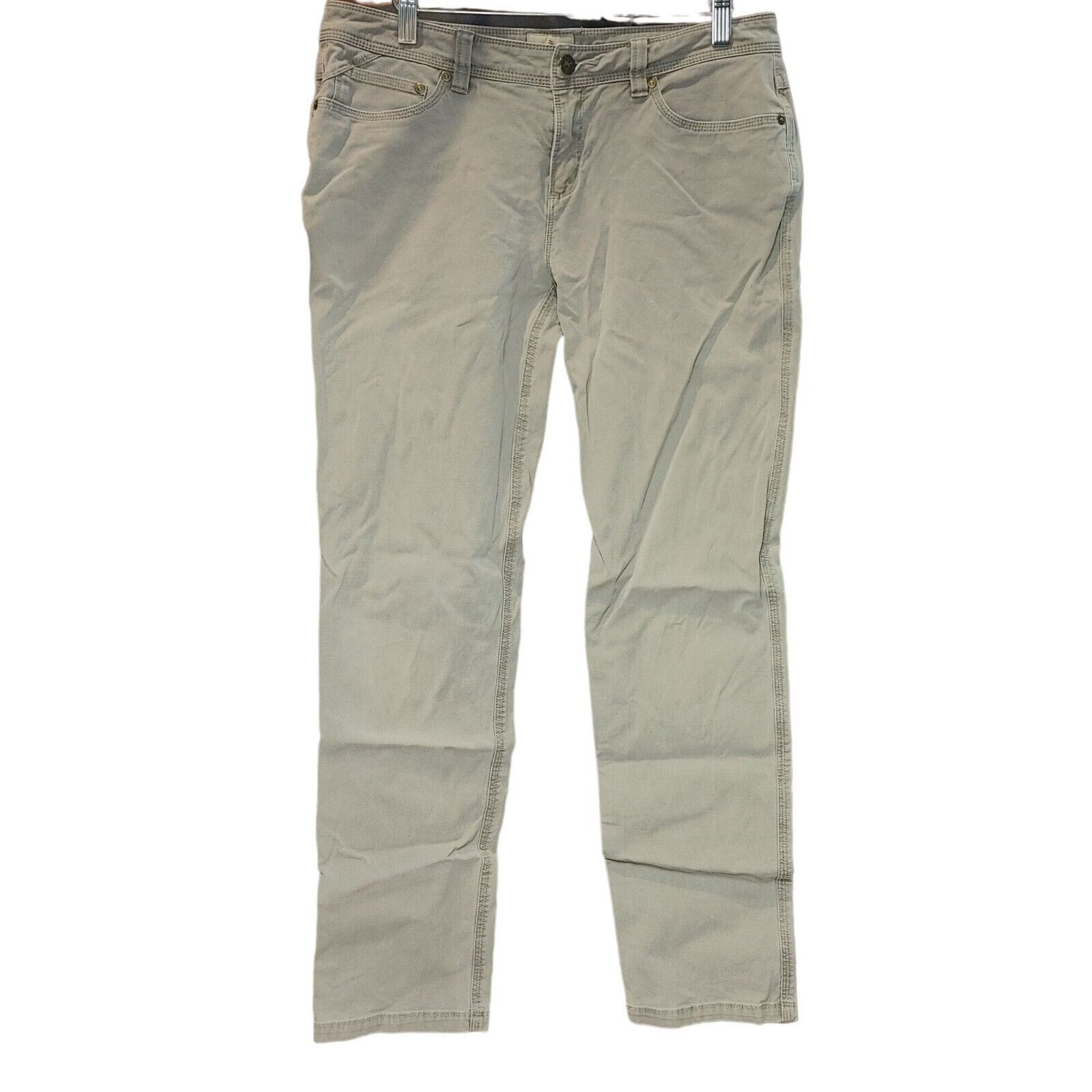 Royal Robbins Royal Robbins Women's Off-White Straight Leg Jeans 6 Size 28" / US 6 / IT 42 - 1 Thumbnail