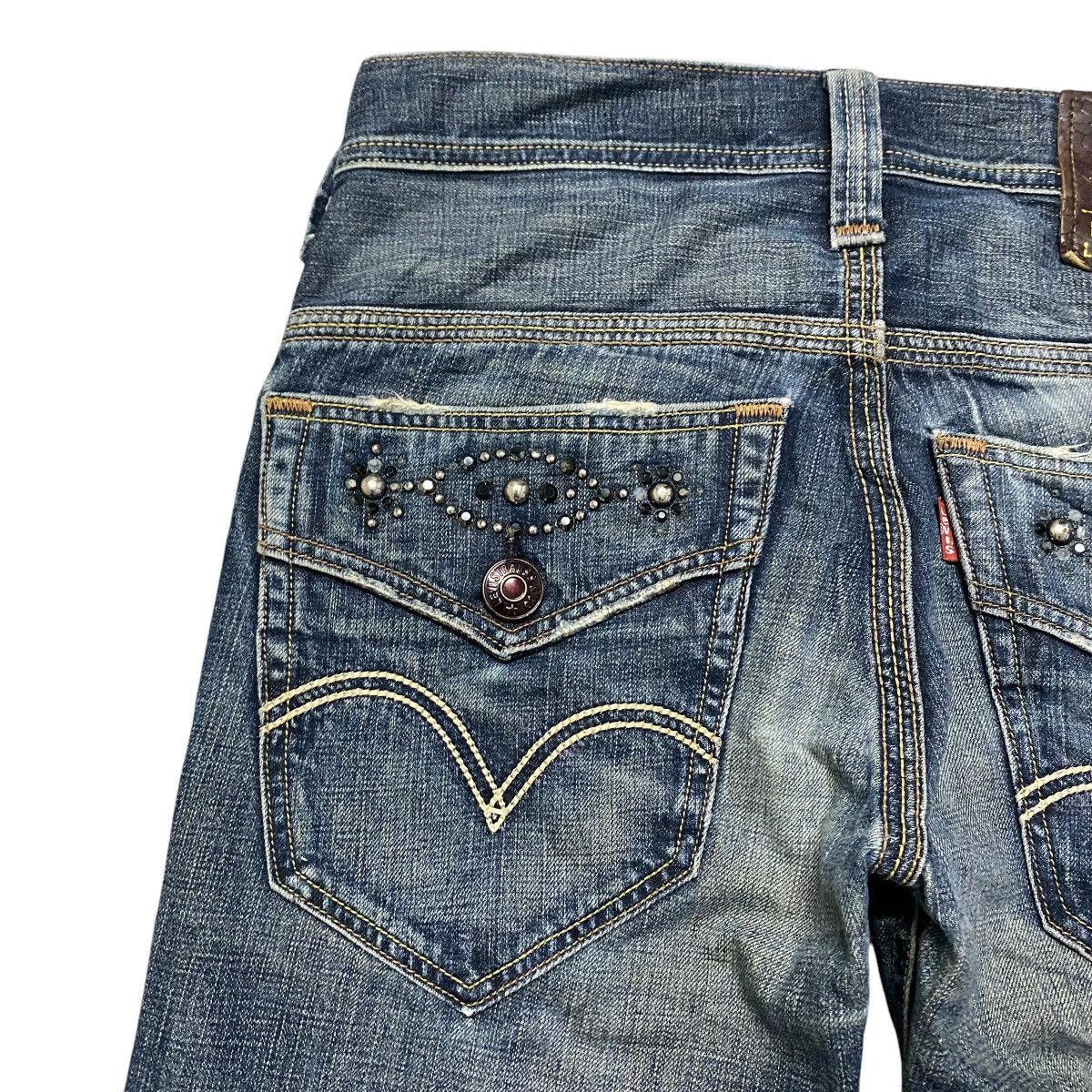 Levi's Y2K Levis 502 Gemstone Distressed Jeans Size US 29 - 10 Thumbnail