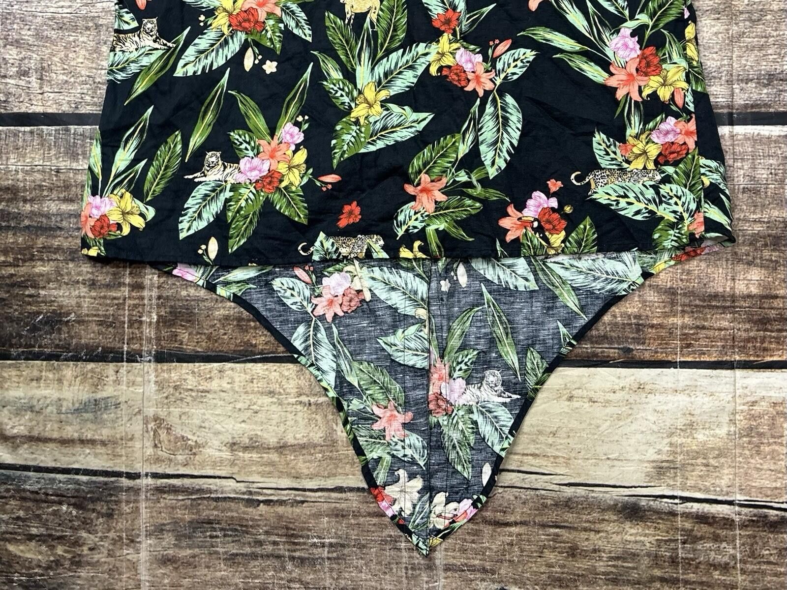 Charter Club Charter Club Luxury Top Womens Large Linen Floral Tie Front Size L / US 10 / IT 46 - 7 Thumbnail