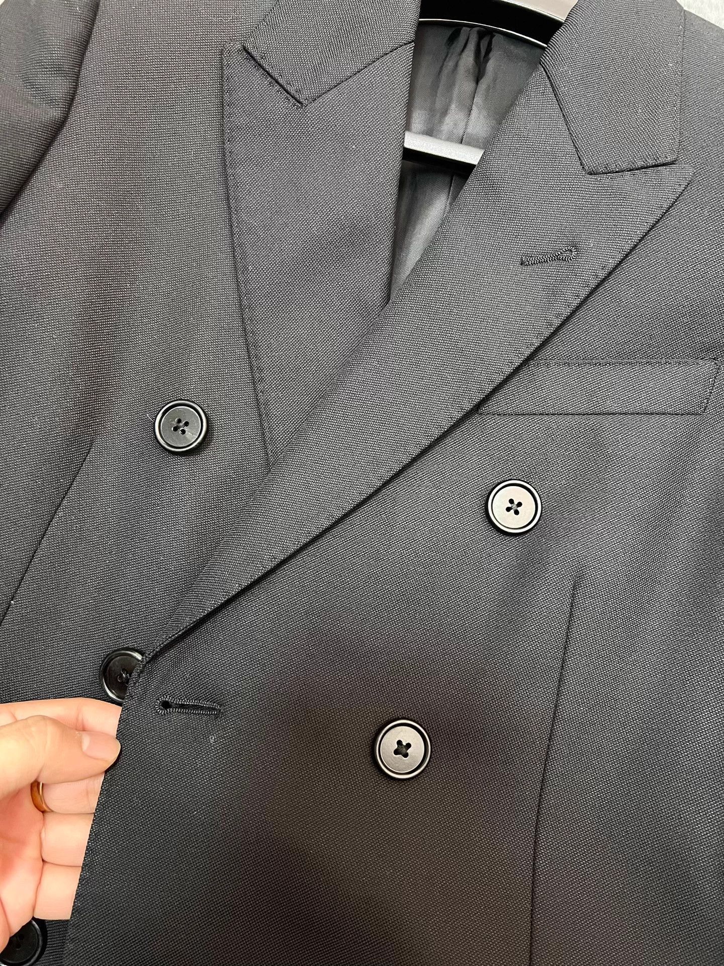 Celine Authentic Celine Spring/Summer black double-breasted suit Size XS / US 0-2 / IT 36-38 - 4 Thumbnail