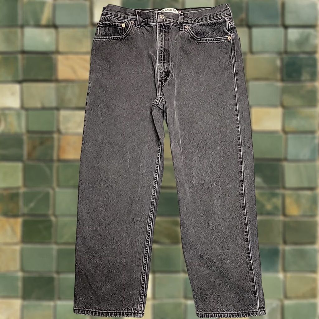 Denime VINTAGE Levis Jeans Mens 36x30 Black 550 Denim Relaxed Fit Y2k Comfort Pants Size US 36 / EU 52 - 1 Thumbnail