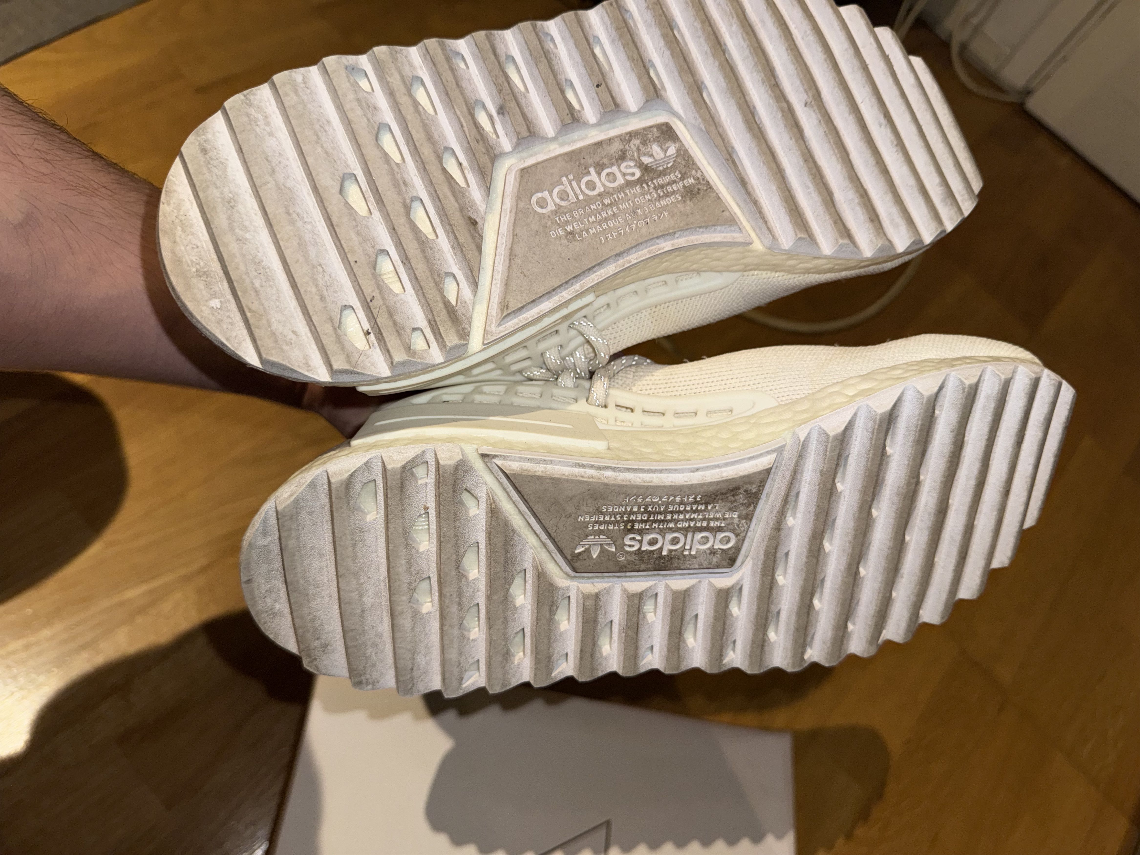 Adidas × Human Made Pharrell x adidas NMD Human Race Blank Canvas Size US 9.5 / EU 42-43 - 5 Thumbnail