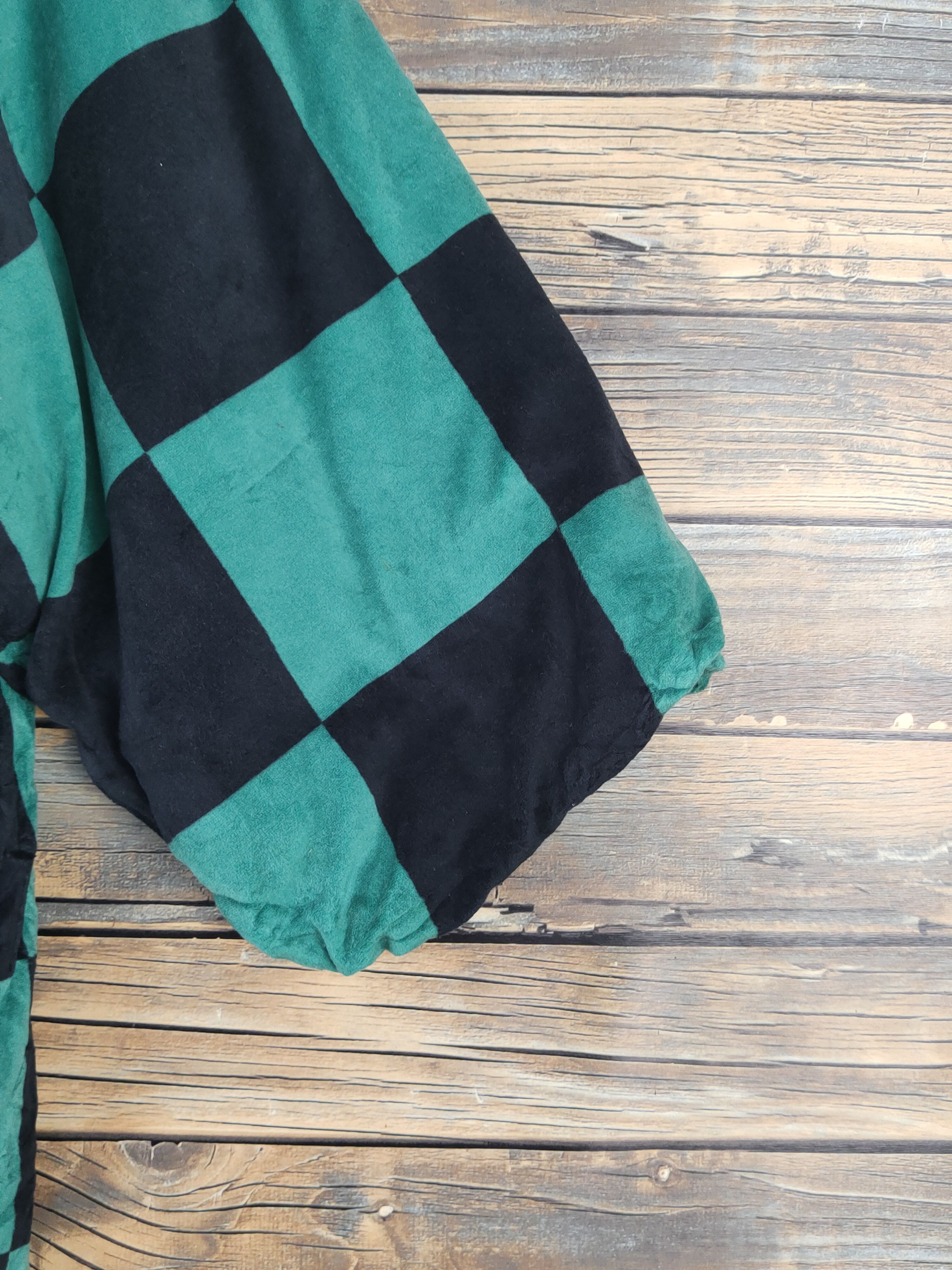 Japanese Brand × Vintage Japanese Brand Green Black Kimono Cardigan Size US M / EU 48-50 / 2 - 6 Thumbnail