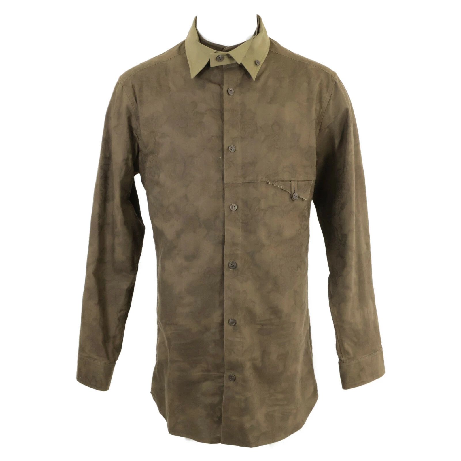Yohji Yamamoto Yohji Yamamoto POUR HOMME HO-B71-525 24AW COLLAR BLOUSE Size US L / EU 52-54 / 3 - 1 Thumbnail