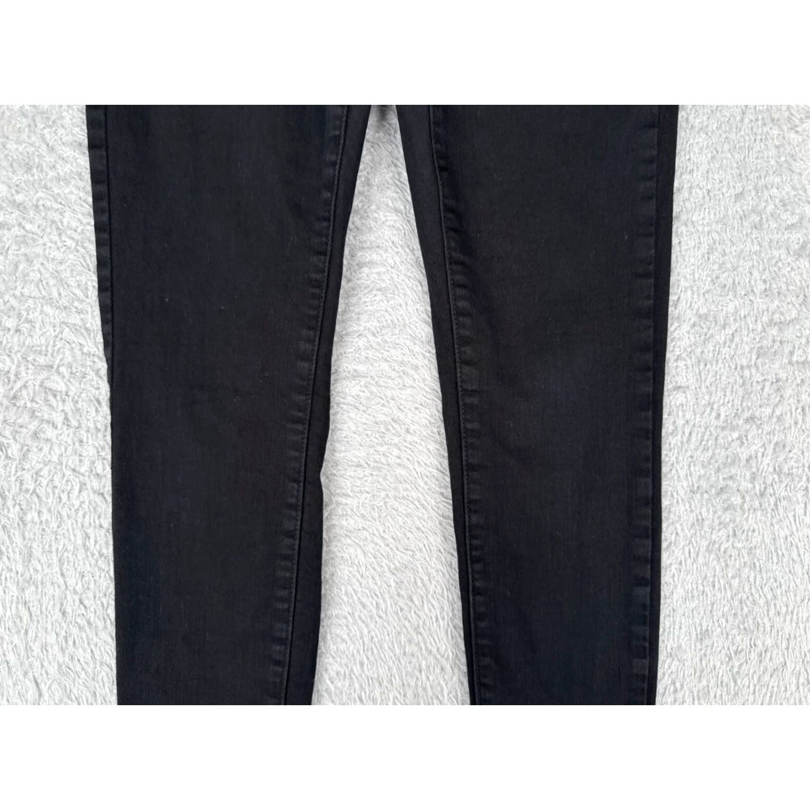Rsq RSQ Jeans Juniors Black Denim Skinny Low Rise 5 26x27 5-Pocket Design Cotton Blend Medium Wash Jeans Womens Girls Size 27" / US 4 / IT 40 - 3 Thumbnail