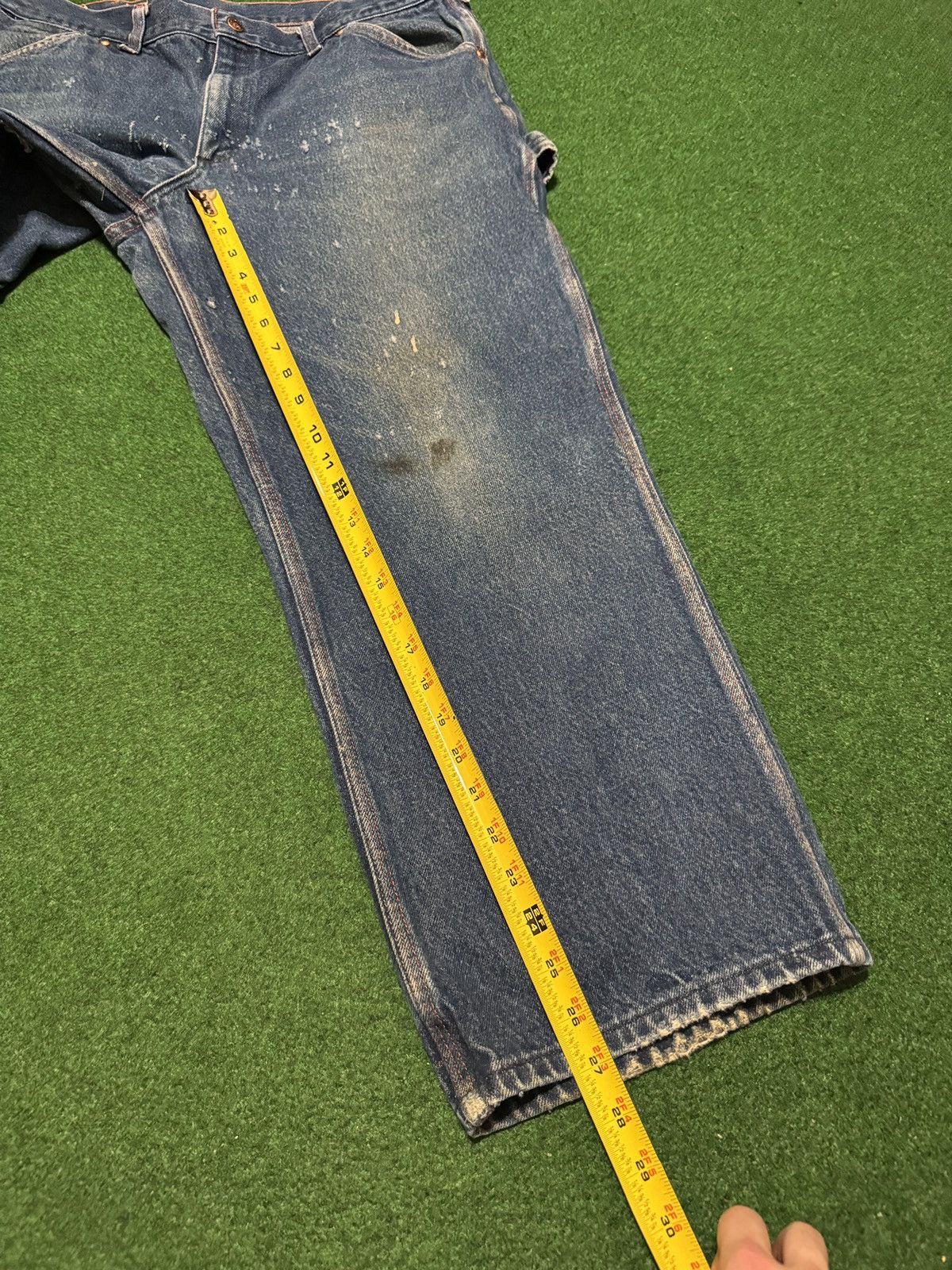 Big Mac Vintage Big Mac Denim Carpenter Distressed 38x27 Jeans Size US 36 / EU 52 - 7 Thumbnail