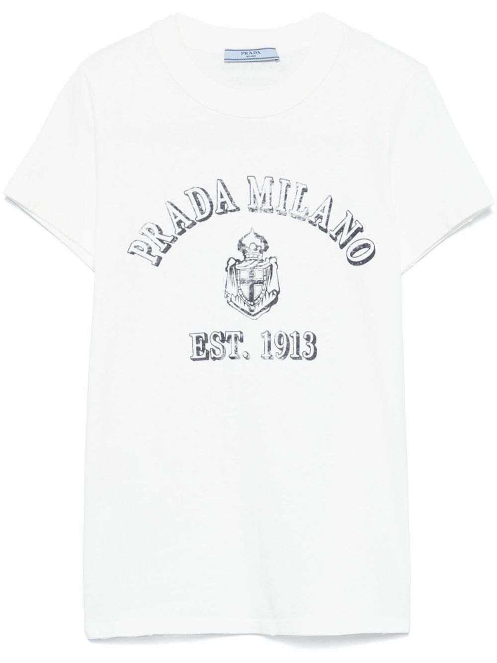 Prada LOGO PRINT JERSEY T-SHIRT Size S / US 4 / IT 40 - 1 Thumbnail