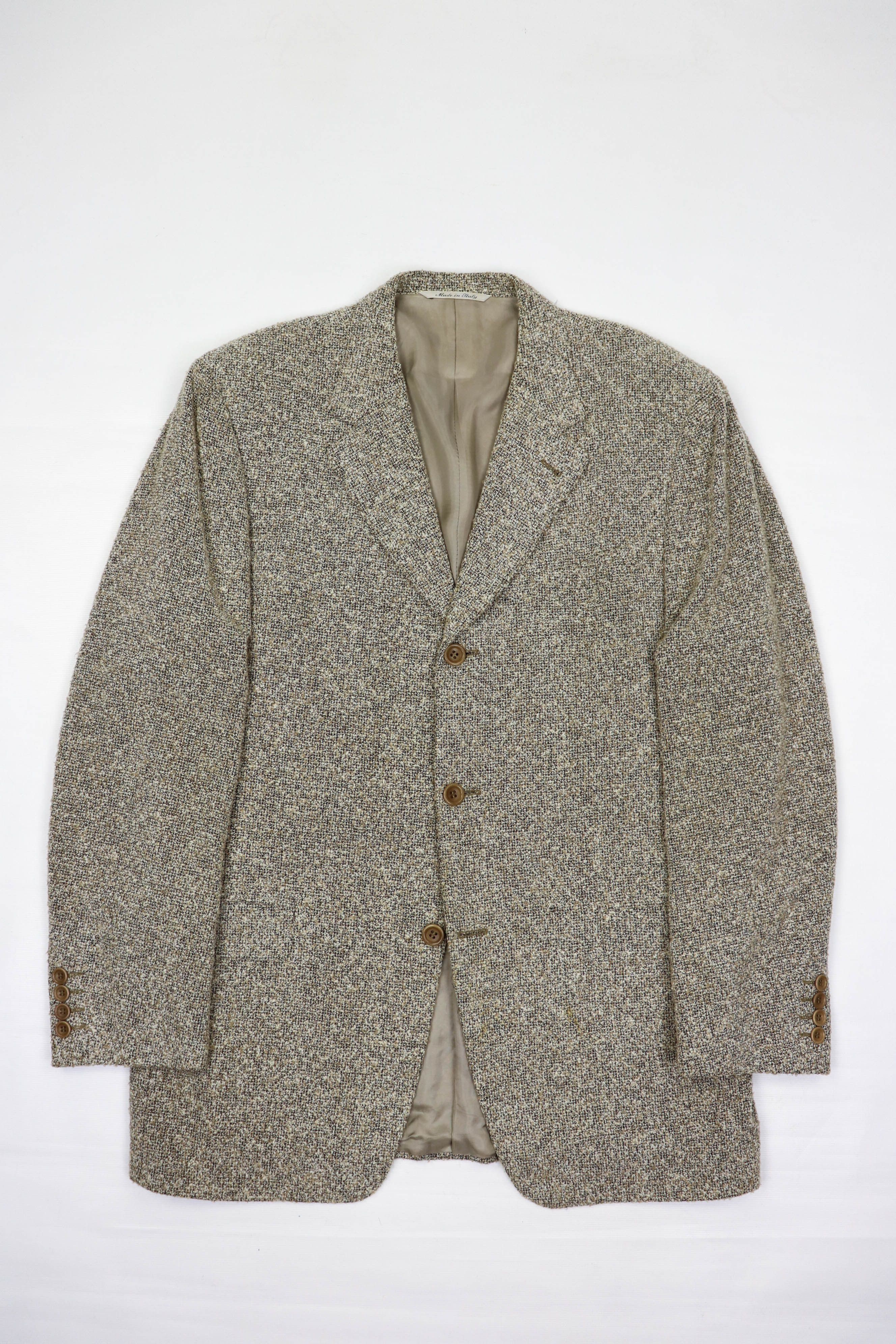 Canali Canali Proposta Cream Beige Terry Fabric Sport Coat Blazer Size 50R - 1 Thumbnail