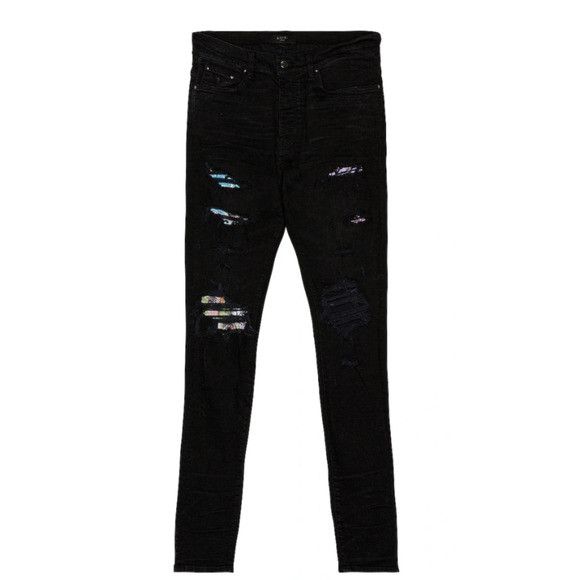 Amiri Amiri HAWAIIAN PATCH JEAN black size 36 Size US 36 / EU 52 - 1 Thumbnail