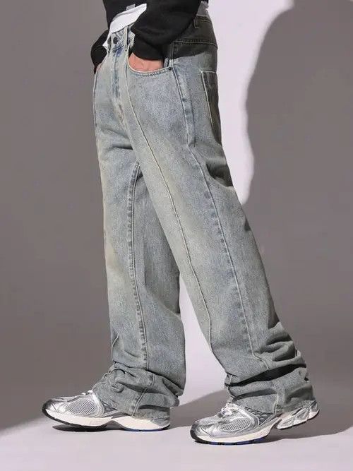 Japanese Brand Washed Flare Fit Jean Size US 34 / EU 50 - 3 Thumbnail