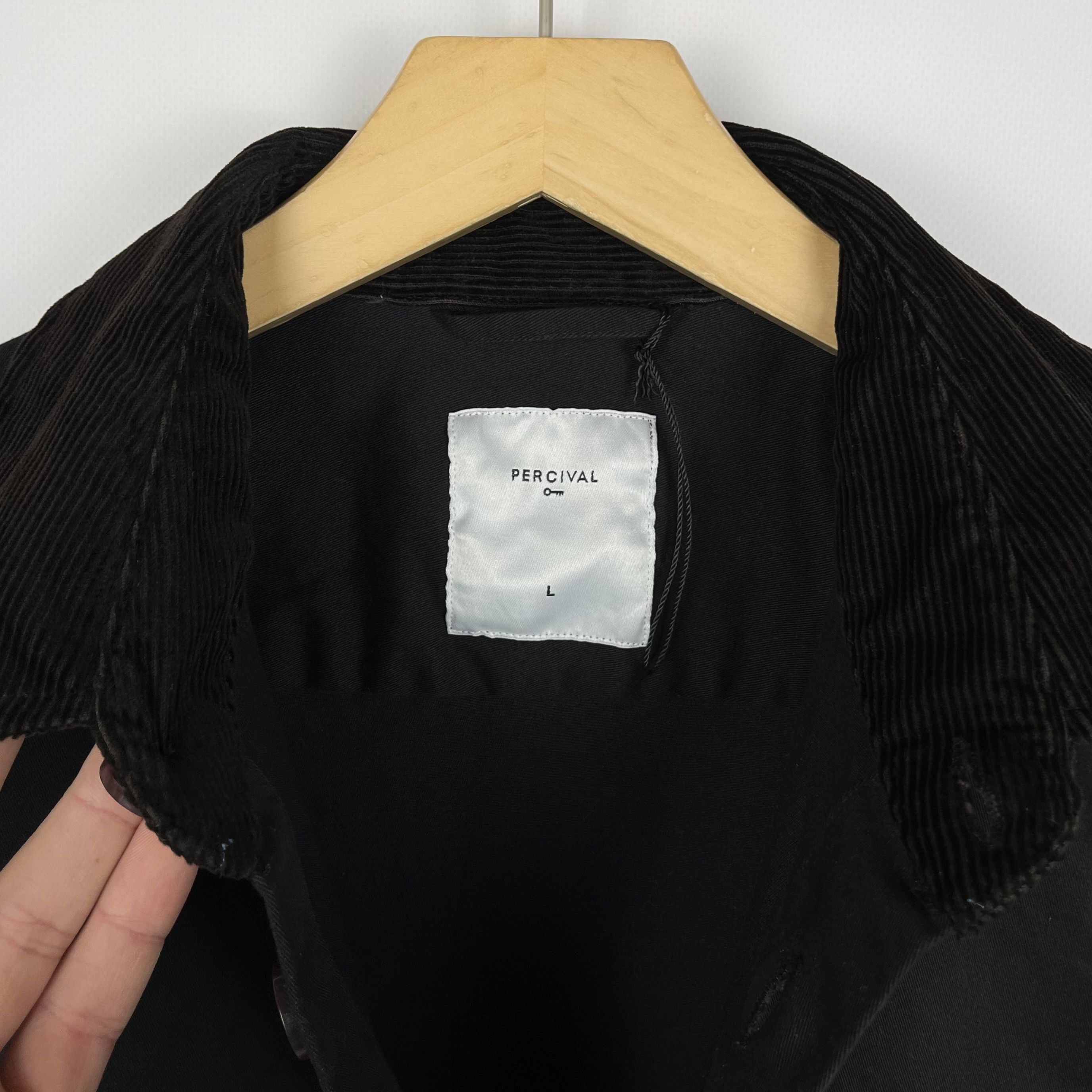 Percival Designer Percival Twill Black Chore Coat Jacket Size US L / EU 52-54 / 3 - 13 Thumbnail