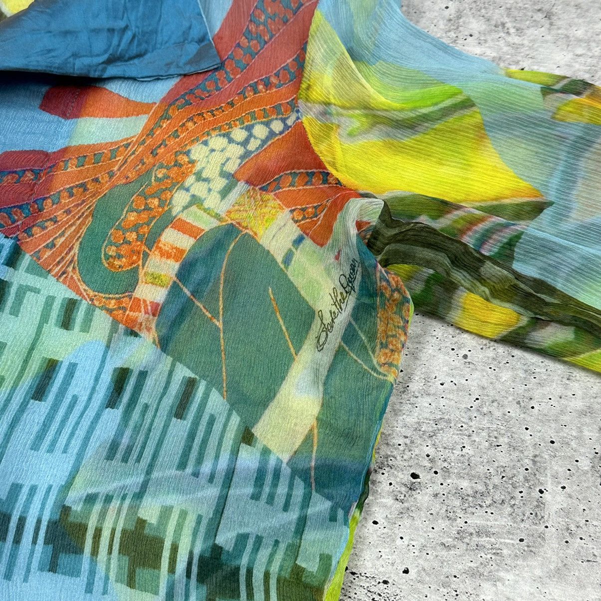 Japanese Brand × Vintage Save The Queen Vintage Print Top Tunic Women Size M Size M / US 6-8 / IT 42-44 - 9 Thumbnail