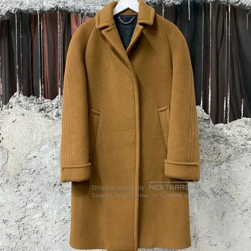 Burberry Burberry Long Khaki Wool Coat for Women. Size XXS / US 00 / IT 34 - 1 Thumbnail