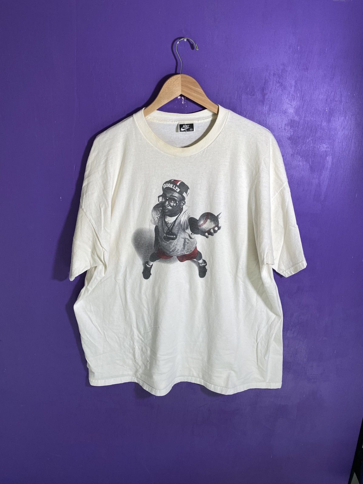 Nike × Vintage Vintage 90s Nike Spike Lee Michael Jordan baseball tee Size US XXL / EU 58 / 5 - 1 Thumbnail