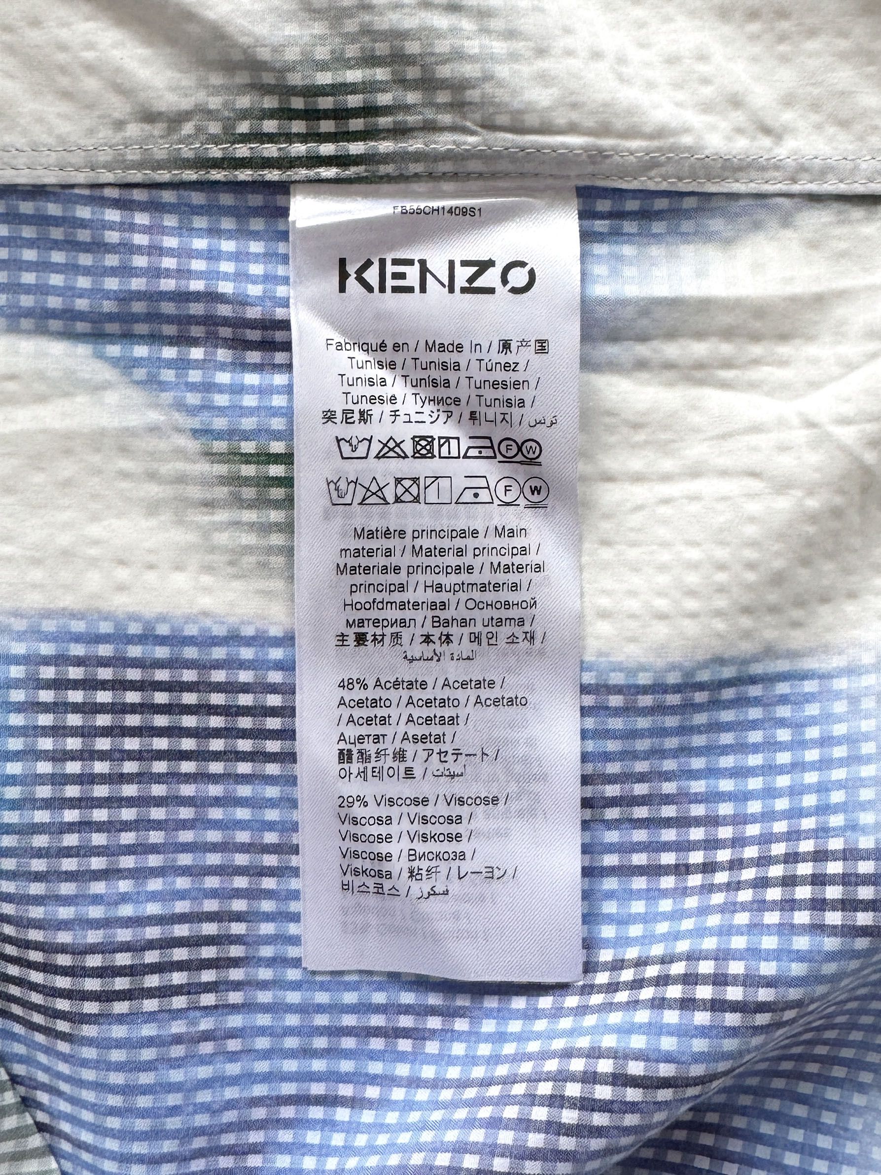 Kenzo Kenzo Shirt Size 41 / 16 NWT Size US L / EU 52-54 / 3 - 5 Thumbnail
