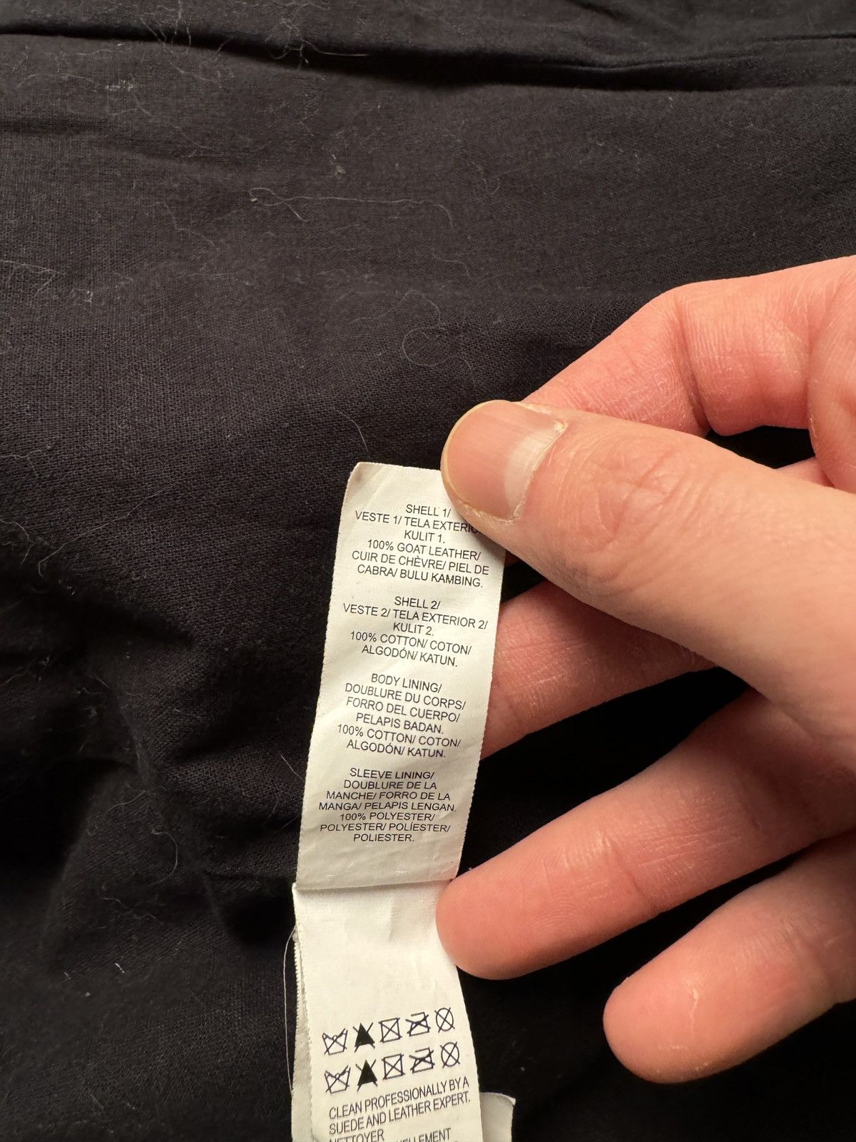Lucky Brand LUCKY BRAND GOAT LEATHER CANVAS MOTO JACKET Size S / US 4 / IT 40 - 5 Thumbnail