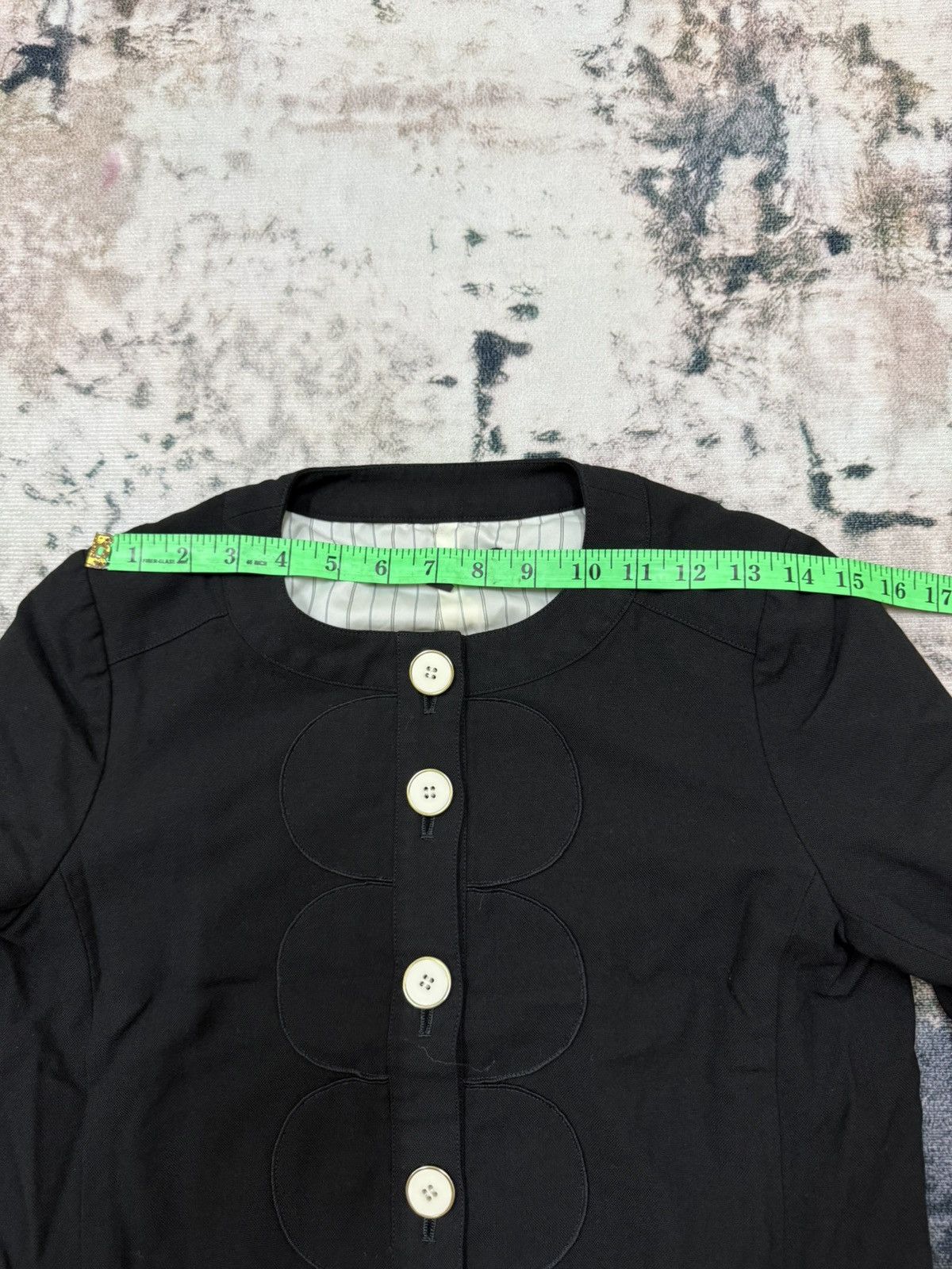 Marc by Marc Jacobs Marc by Marc Jacobs Button Up Black Cardigan Jacket Size XS / US 0-2 / IT 36-38 - 13 Thumbnail