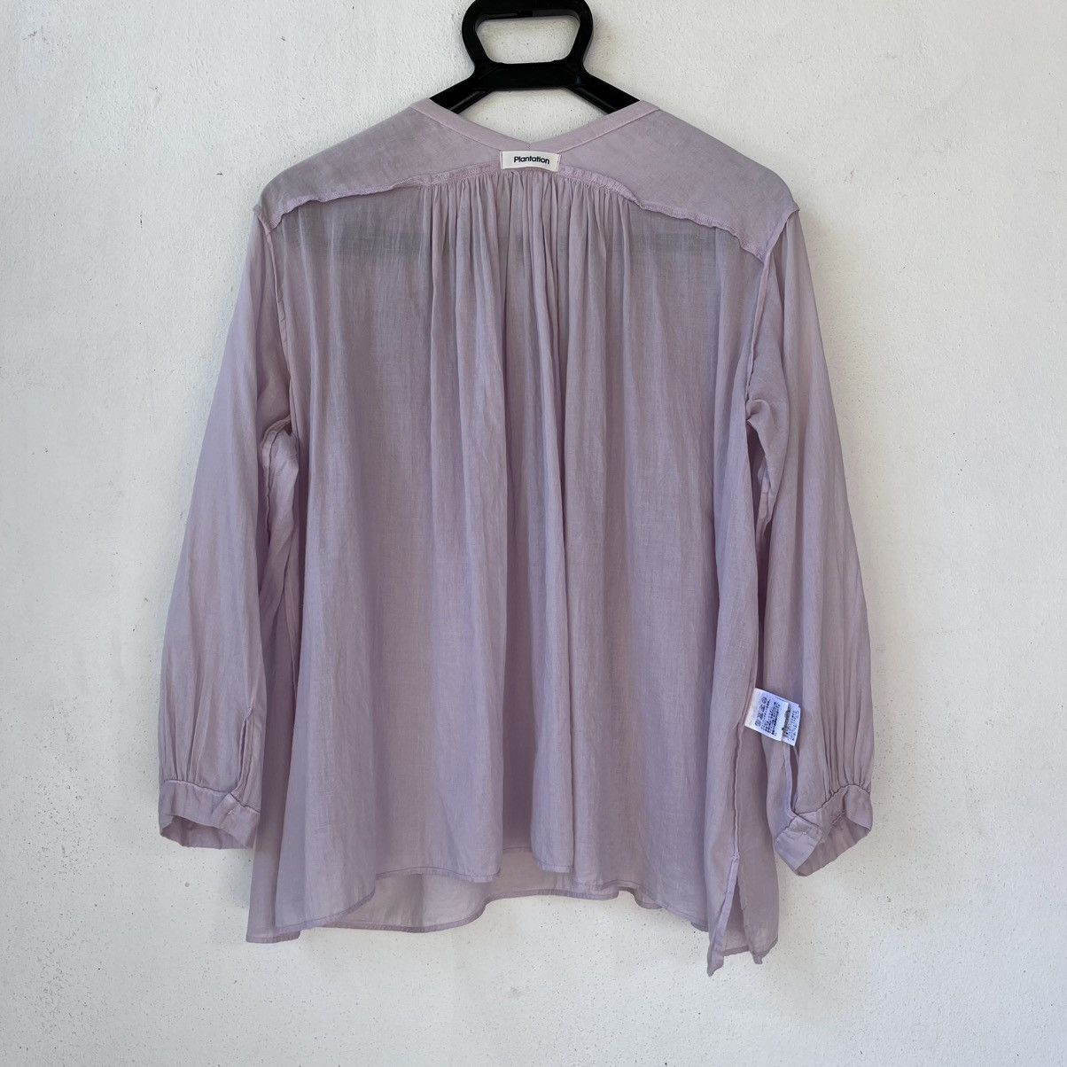 Issey Miyake PLANTATION By Issey Miyaki Sheer Cotton Smock blouse Size M / US 6-8 / IT 42-44 - 5 Thumbnail