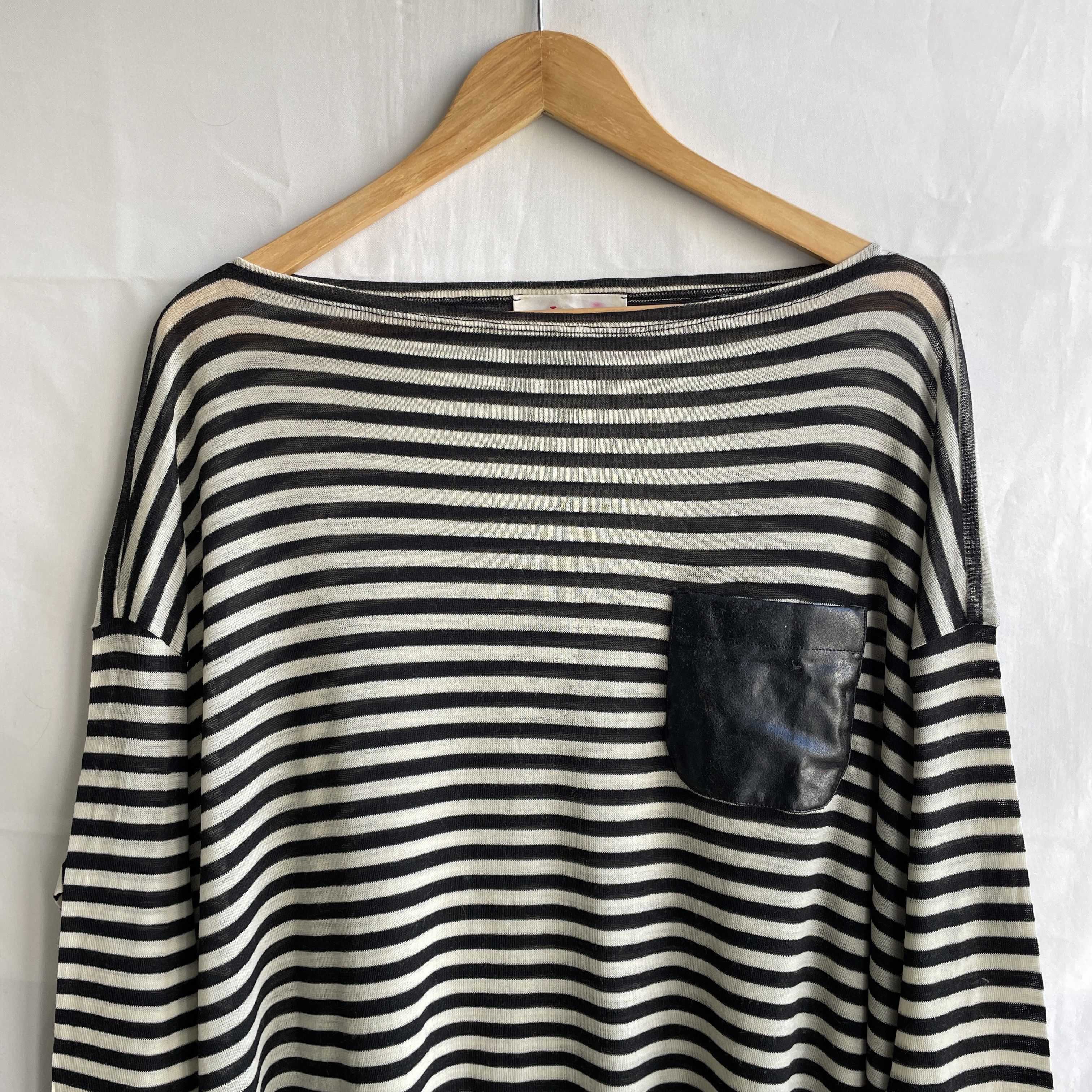 Other Jucca Women Striped Fleece Wool Oversized Lighweight Sweater Size M / US 6-8 / IT 42-44 - 4 Thumbnail