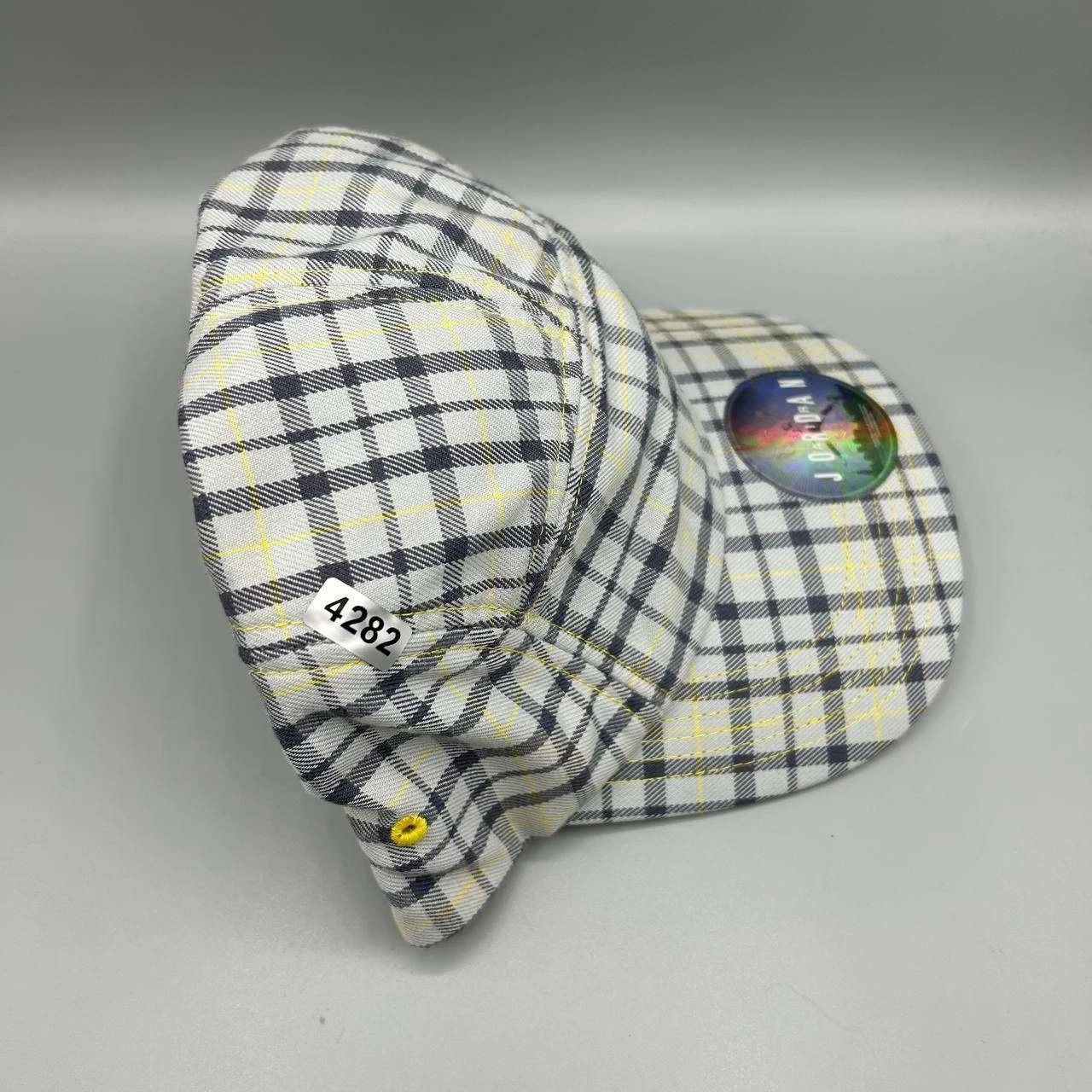 Jordan Brand Air Jordan 5 Panel Hat Men Plaid Jumpman Strap Back Cap New Size ONE SIZE - 9 Thumbnail