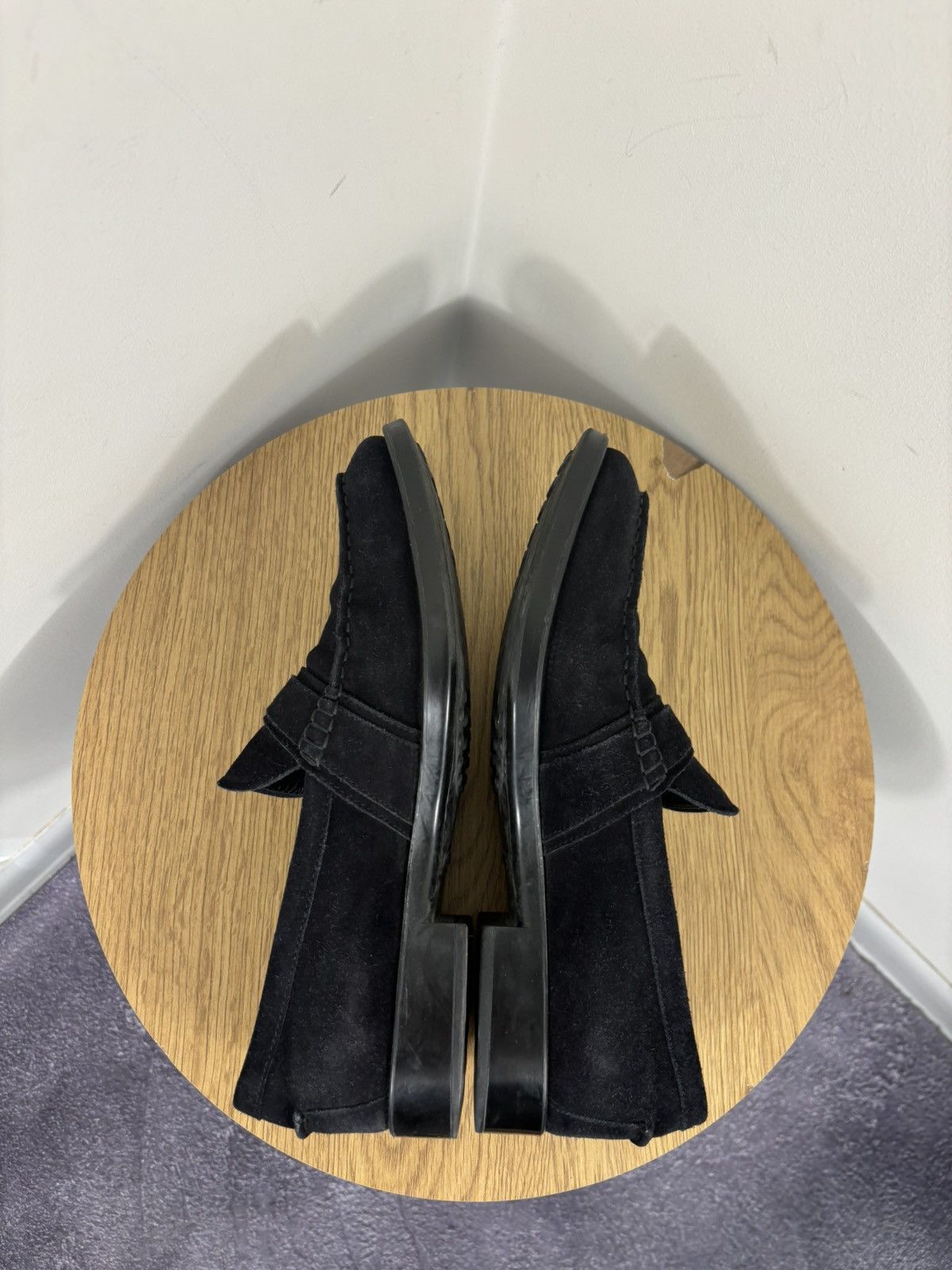 Tod's Tod’s Men’s Deep Black Luxury Suede Penny Loafers Shoes Size US 9 / EU 42 - 15 Thumbnail