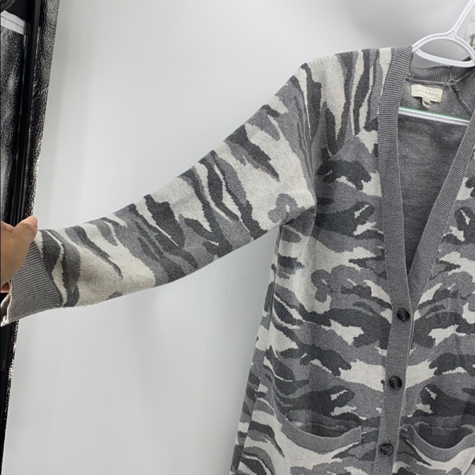 Lucky Brand Lucky Brand camouflage grey longline cardigan size XS Size XS / US 0-2 / IT 36-38 - 4 Thumbnail