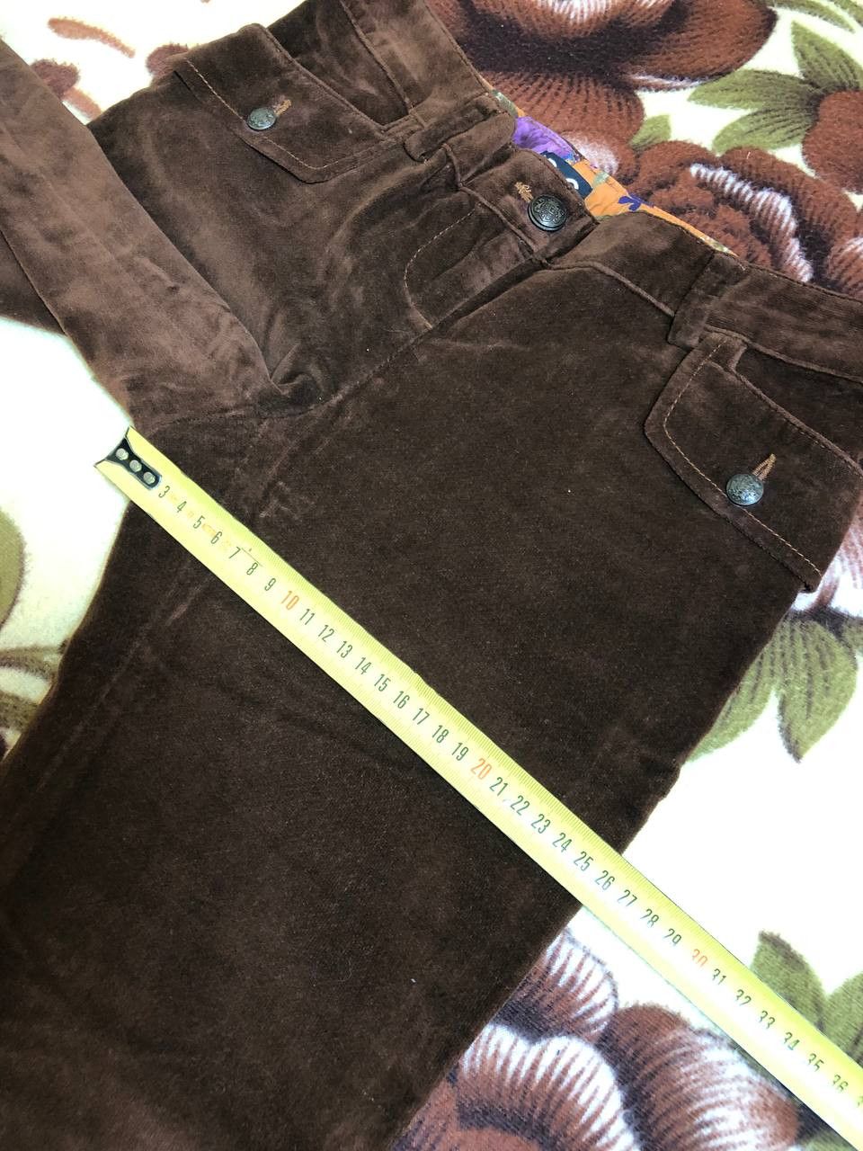 Dolce & Gabbana Dolce & Gabbana Vintage Velvet Bootcut Pants Size 28" / US 6 / IT 42 - 9 Thumbnail