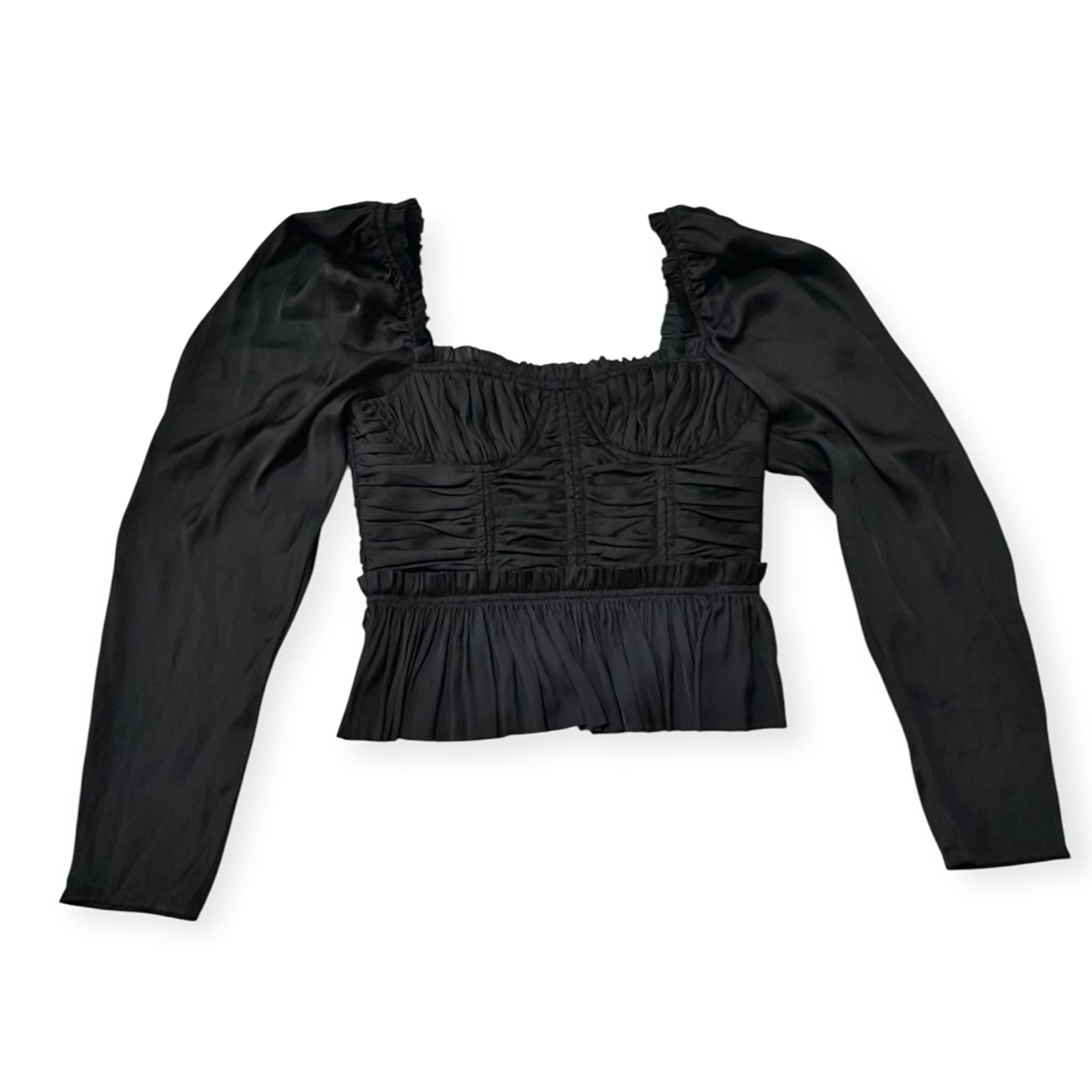 Ulla Johnson Ulla Johnson Mia Blouse in Noir (Black), Size 0, New with ta Size XS / US 0-2 / IT 36-38 - 5 Thumbnail