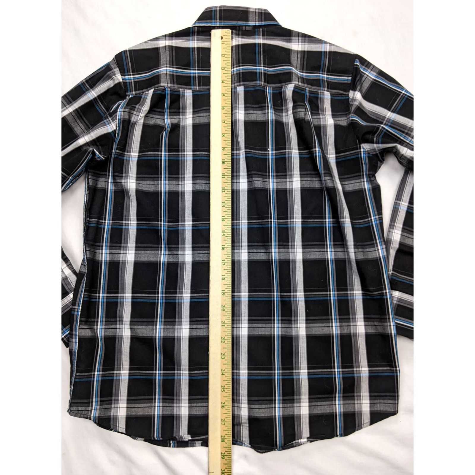 Beverly Hills Polo Club Beverly Hills Polo Club Mens Button-Up Shirt Long Sleeve Black Plaid Collar S Size US S / EU 44-46 / 1 - 5 Thumbnail
