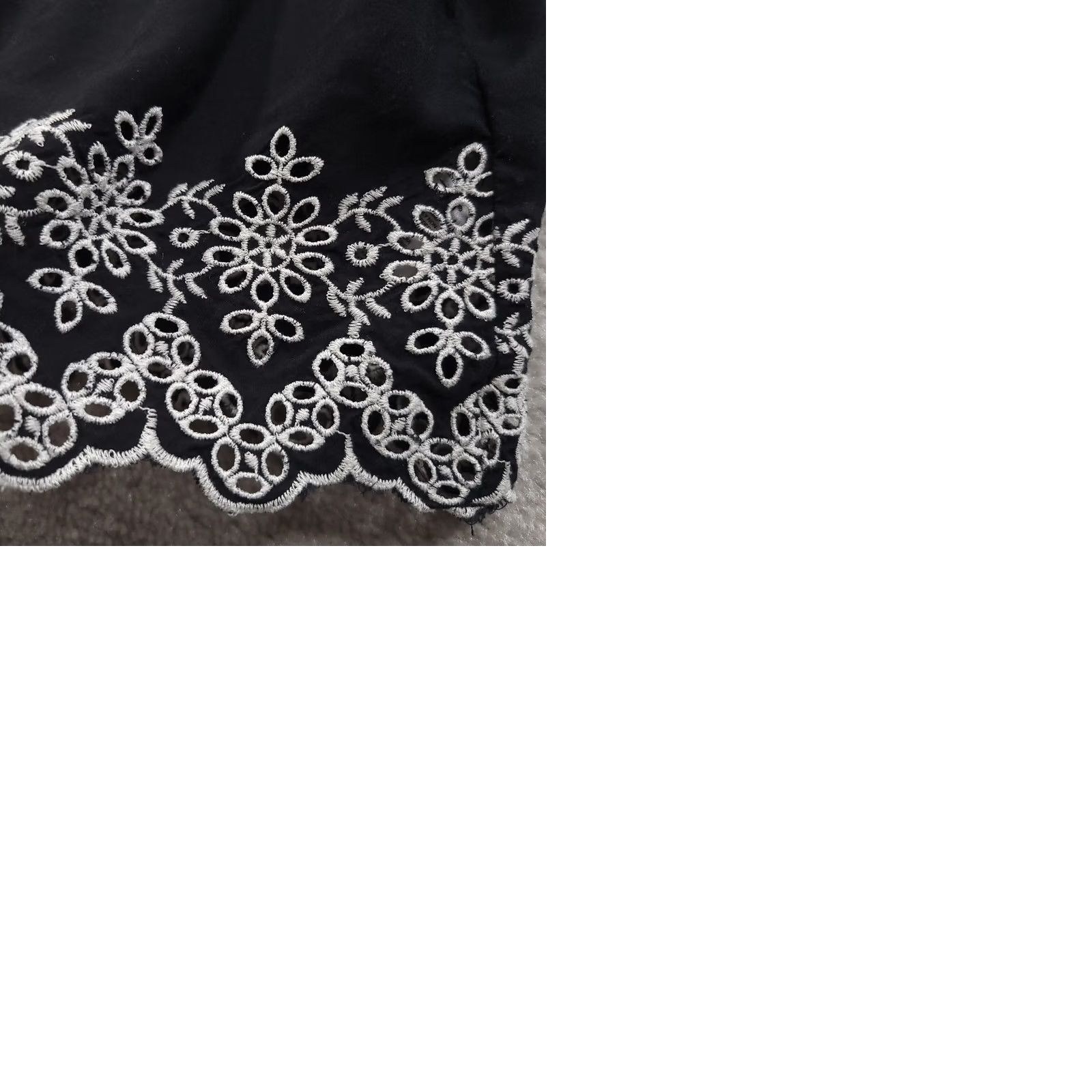 Old Navy Final Answer: Old Navy Floral Dress Small Black Spaghetti Strap Embroidery Pullover - Vintage - Womens Casual Style - Short Sleeve - Size S / US 4 / IT 40 - 9 Thumbnail