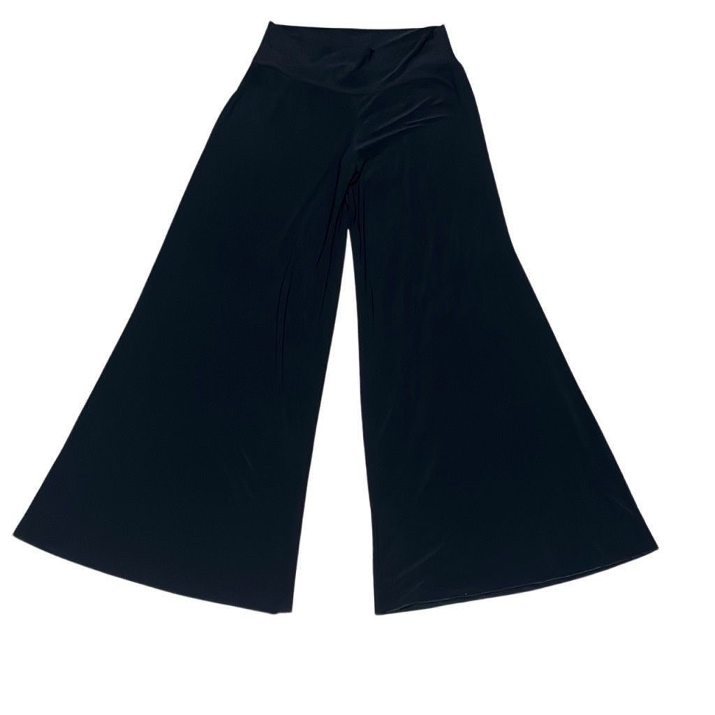 Other Talk of the Walk Womens XL Black Vintage Wide Leg Stretchy F Size 32" / US 10 / IT 46 - 2 Thumbnail