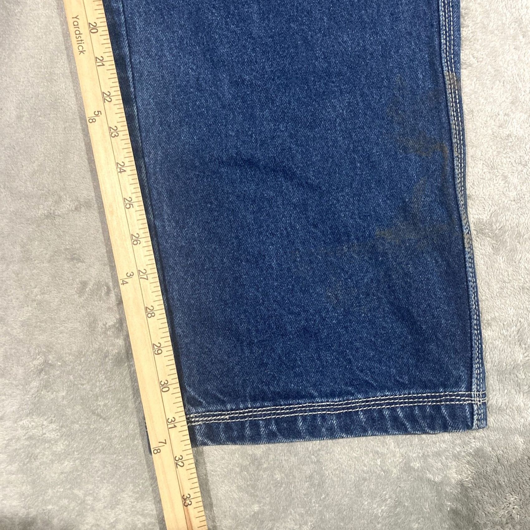 Southpole VINTAGE Southpole Jeans 34x32 Dark Wash Denim 5-Pocket Embroidered Logo Hip Hop Wide-Leg Men Mens Regular 90s Y2K Size US 34 / EU 50 - 5 Thumbnail