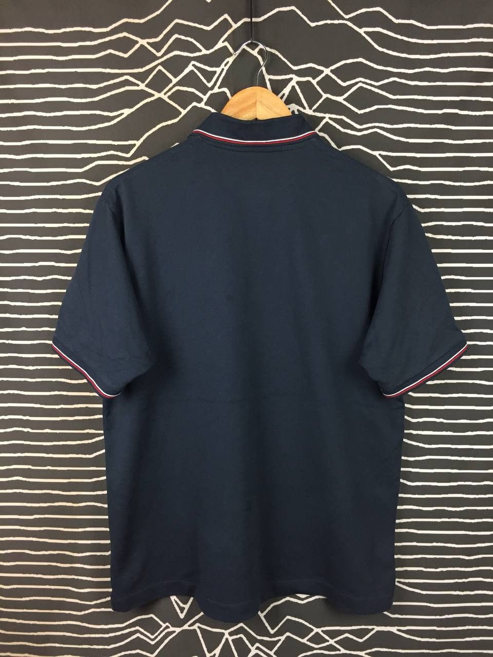 JW Anderson × Uniqlo Uniqlo x JW Anderson Navy Blue Tipped Polo Shirt Size L Size US L / EU 52-54 / 3 - 6 Thumbnail