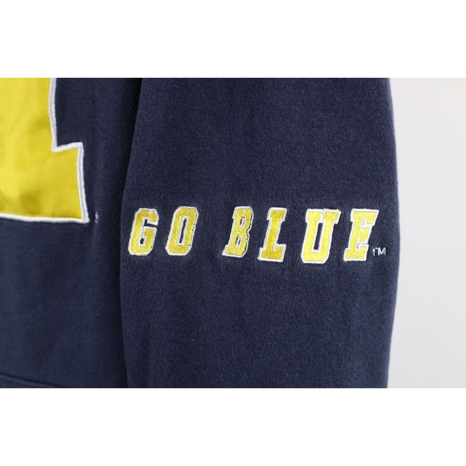 Vintage Vintage Distressed Block M University of Michigan Hoodie Size L / US 10 / IT 46 - 4 Thumbnail