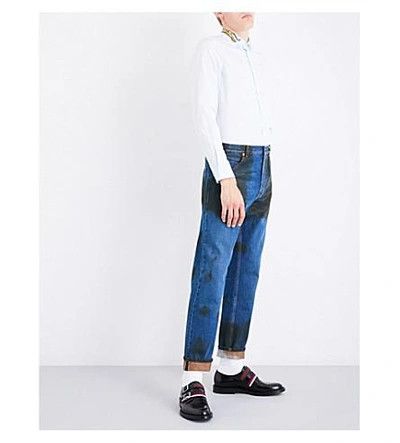 Gucci o1mle0424 Jeans in Blue/Black Size US 29 - 3 Thumbnail