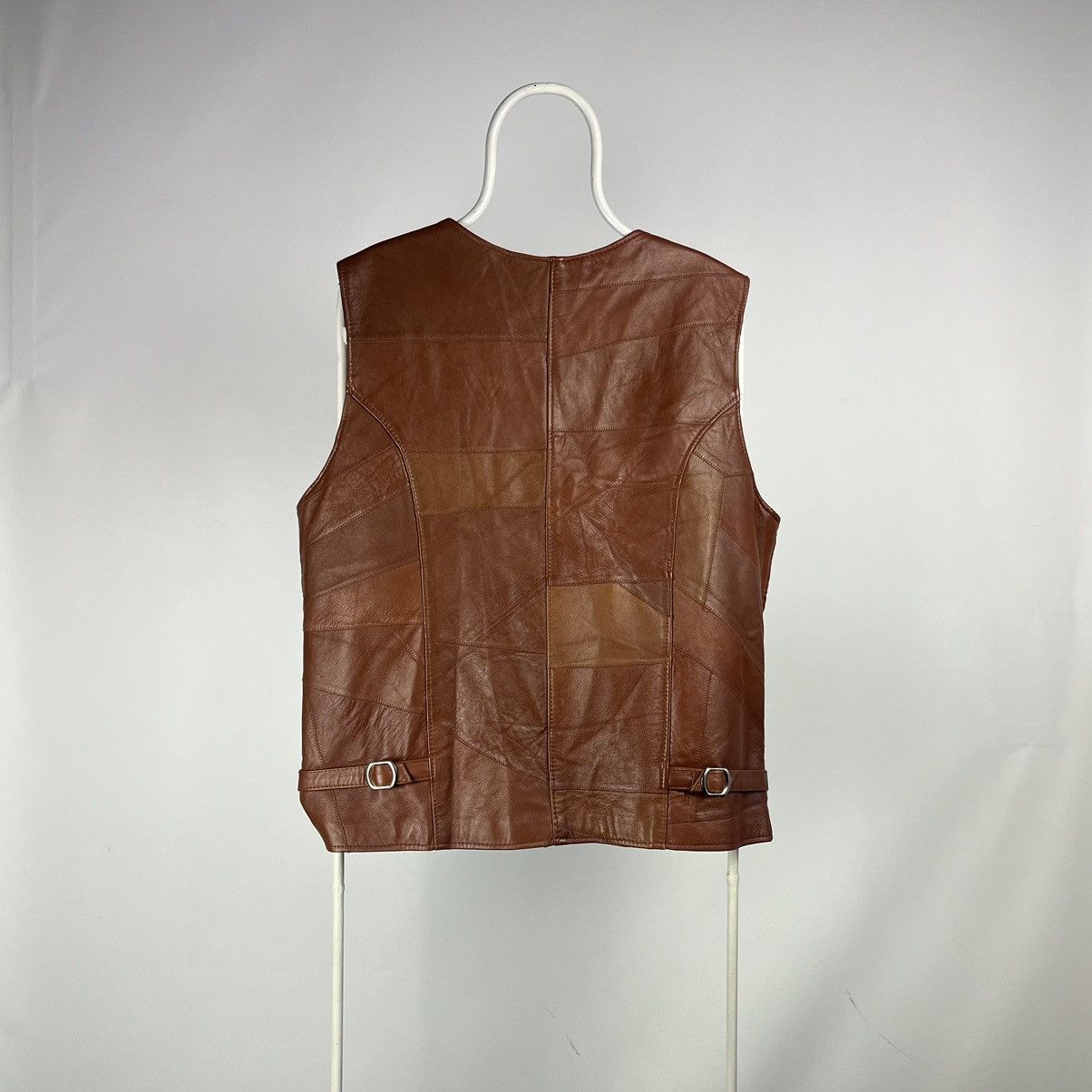 Genuine Leather Vintage Leather Vest patchwork western jakcet size XLarge Size US XL / EU 56 / 4 - 2 Thumbnail