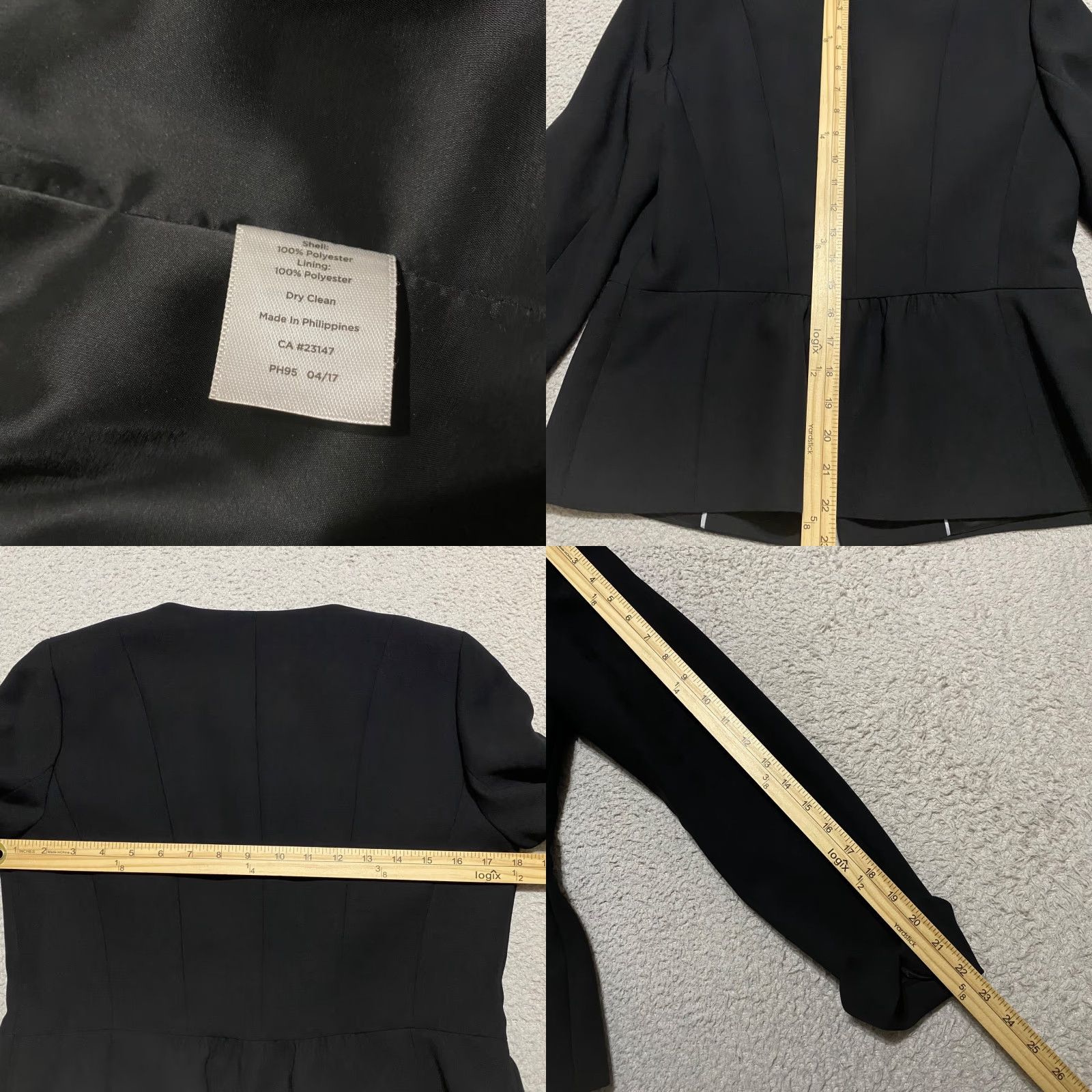 Talbots Talbots Blazer Woman Regular Size 2 Black Lined Short Jacket Pockets Classic Preppy Vintage: No Size XS / US 0-2 / IT 36-38 - 8 Thumbnail
