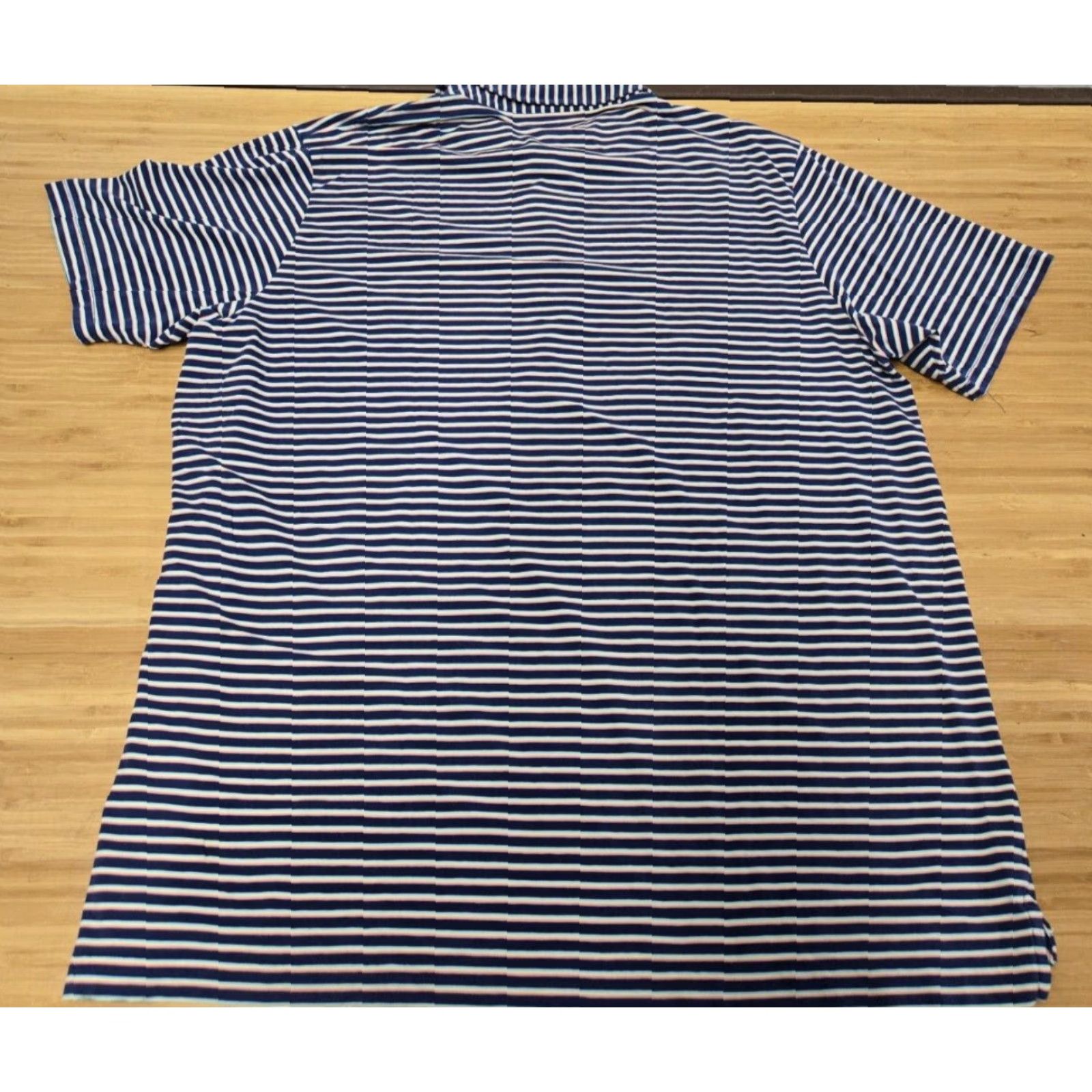 Peter Millar Peter Millar Seaside Polo Shirt Mens 2XL Multicolor Striped Short Sleeve Collared Logo Button Polo Beach Hawaii Tropical Golf Casual Size US XXL / EU 58 / 5 - 4 Thumbnail