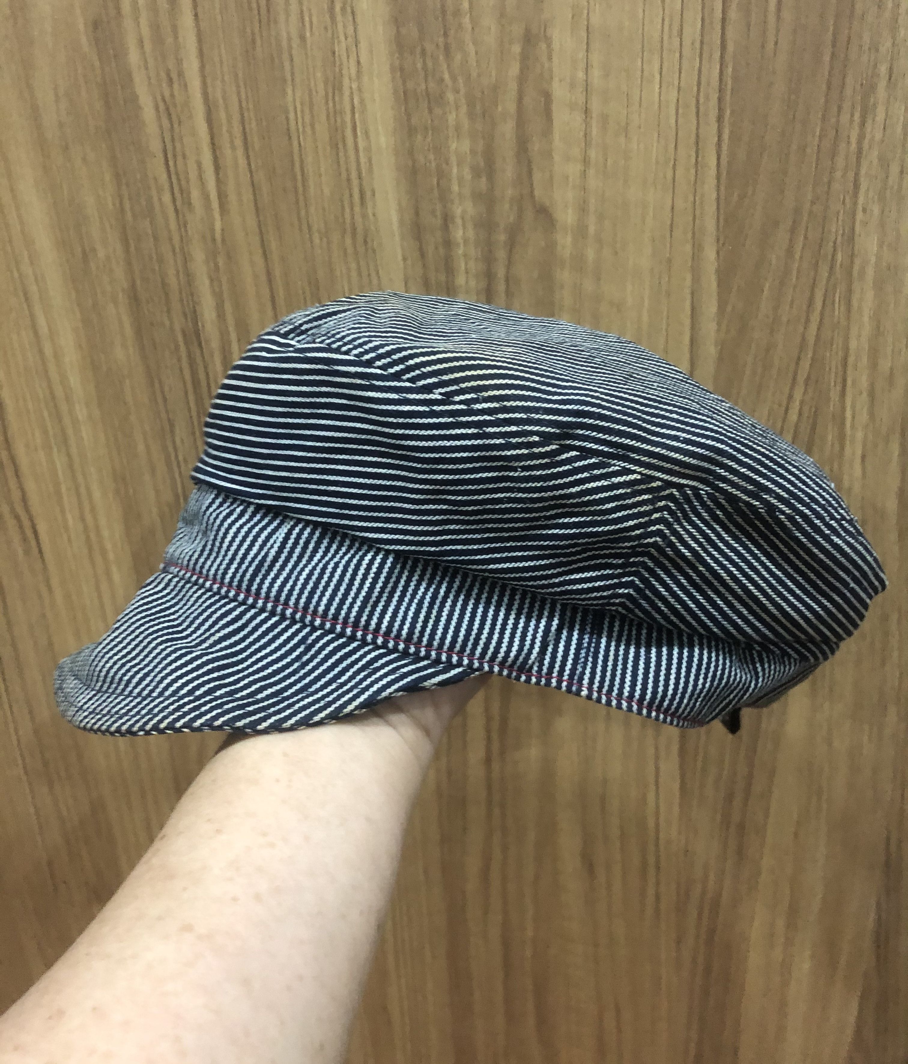 45rpm 45rpm Hickory Stripe Hat Mechanic Cap Size ONE SIZE - 5 Thumbnail