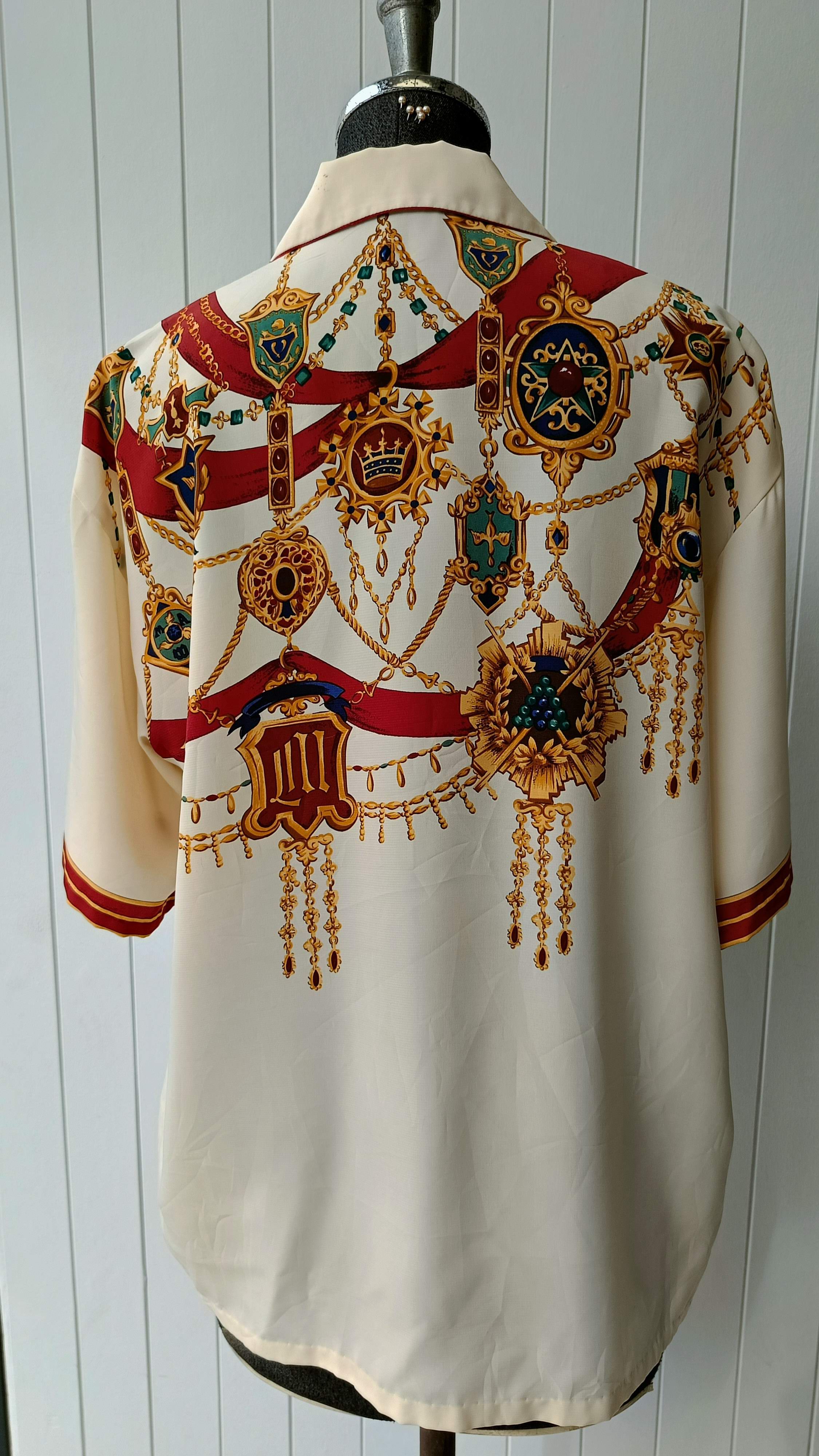 Matsuda Madame Nicole Mitsuhiro Matsuda rayon 70s 80s Japan shirt Size US M / EU 48-50 / 2 - 6 Thumbnail