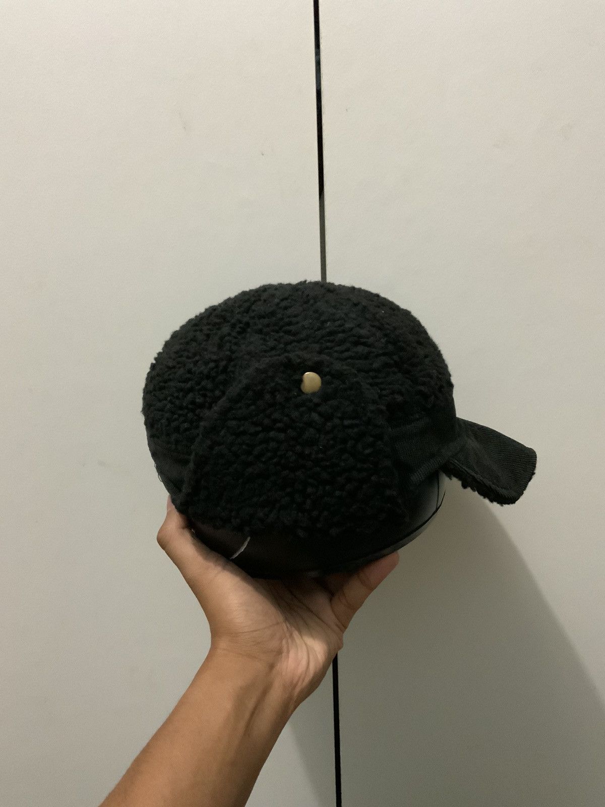 Hat Club DNDJJ Corduroi Mohair Fur Black Winter Ski Hat Size ONE SIZE - 4 Thumbnail