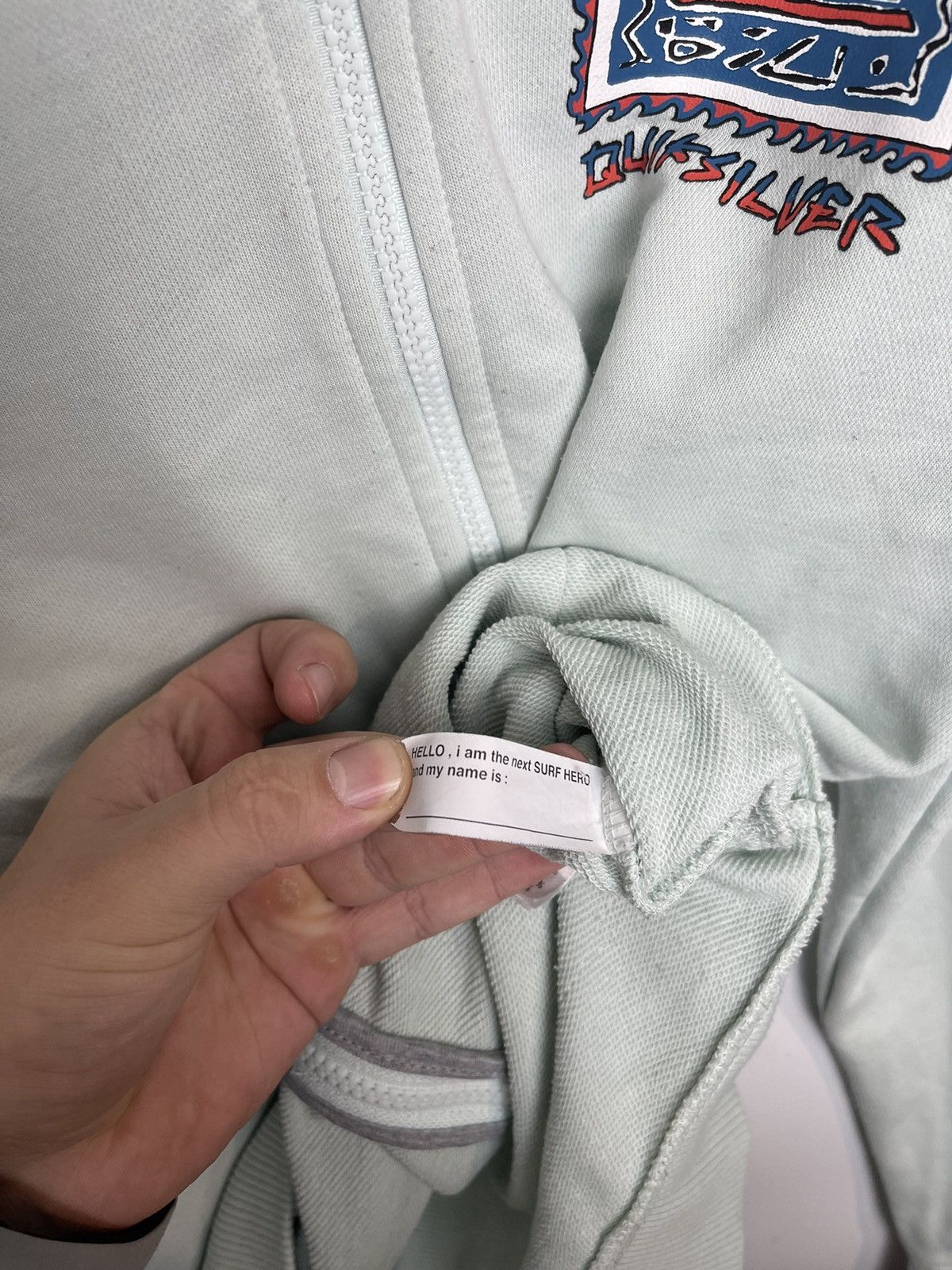 Oakley × Quiksilver Y2K QUIKSILVER LOGO ZIP UP HOODIE Size US S / EU 44-46 / 1 - 8 Thumbnail