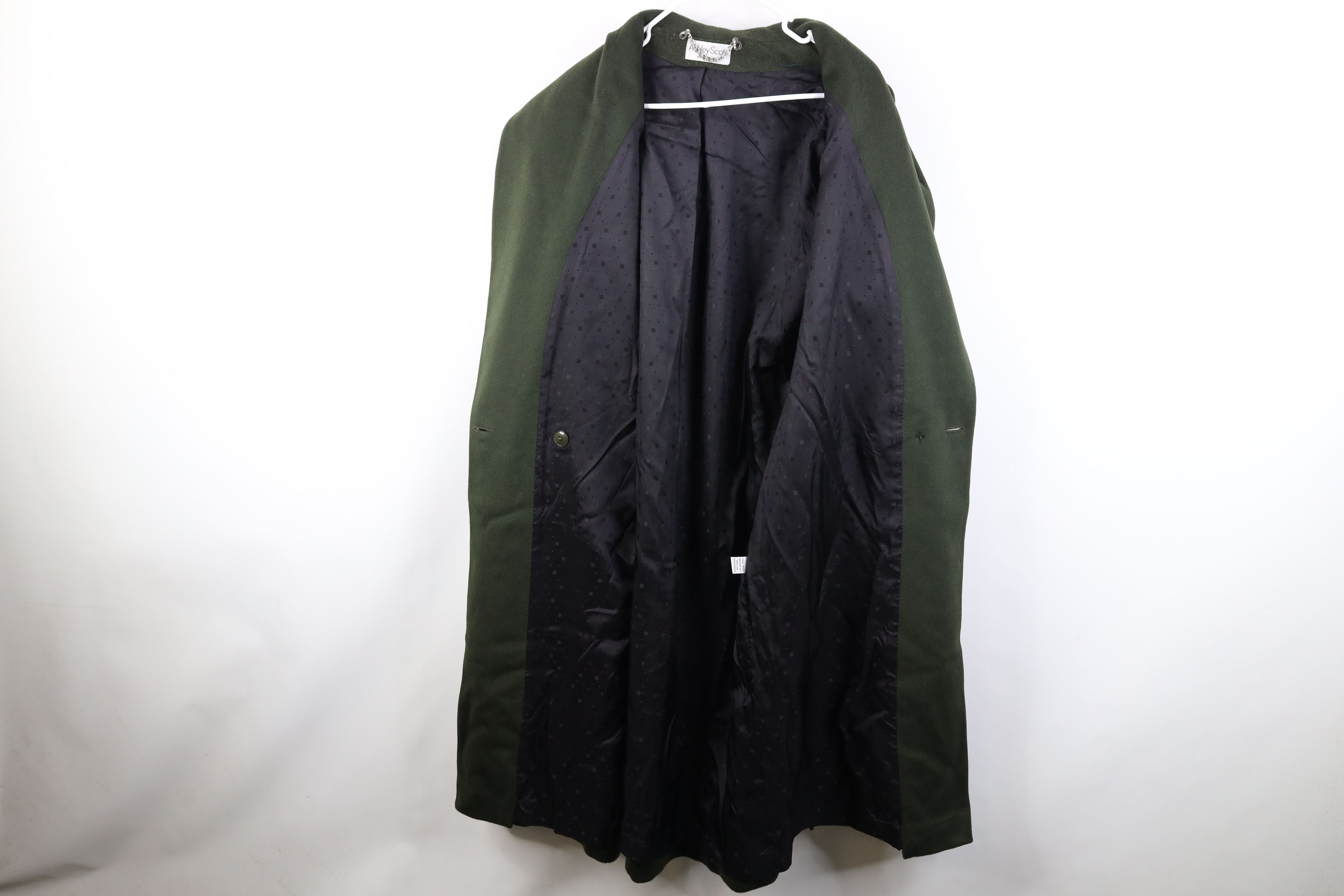 Vintage Vintage 90s Streetwear Belted Trench Coat Jacket Green USA Size XXL / US 16-18 / IT 52-54 - 10 Thumbnail