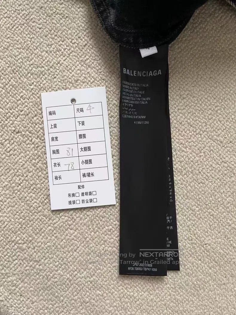 Balenciaga Balenciaga Logo Pattern Lapel Single Breasted Long Sleeve Size XL / US 12-14 / IT 48-50 - 4 Thumbnail